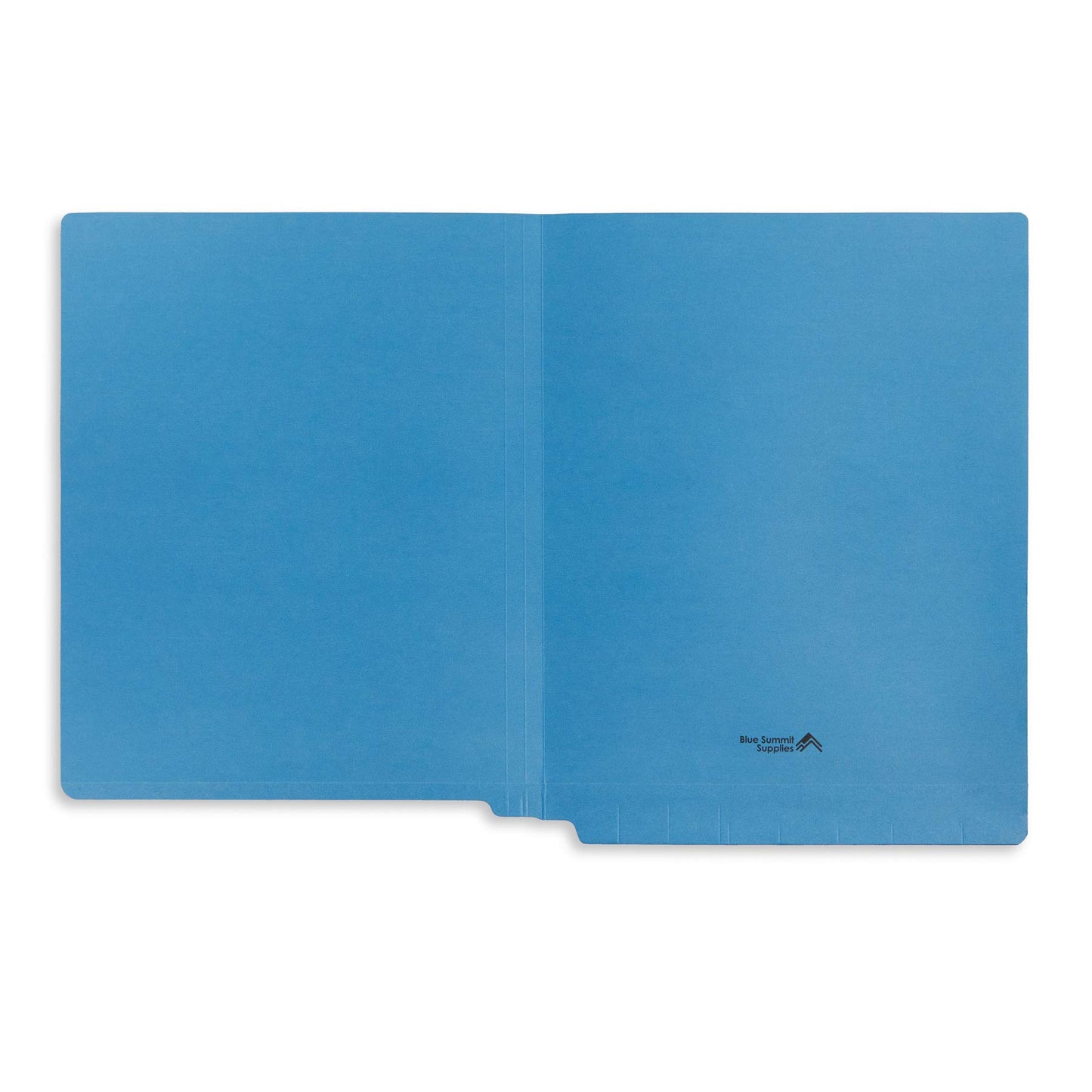 Blue Summit Supplies 100 Blue End Tab File Folders, End Tab Folders, Reinforced Straight Cut Tab Files for Use in Office, Classroom, Business, Letter Size, Blue, 100 Pack