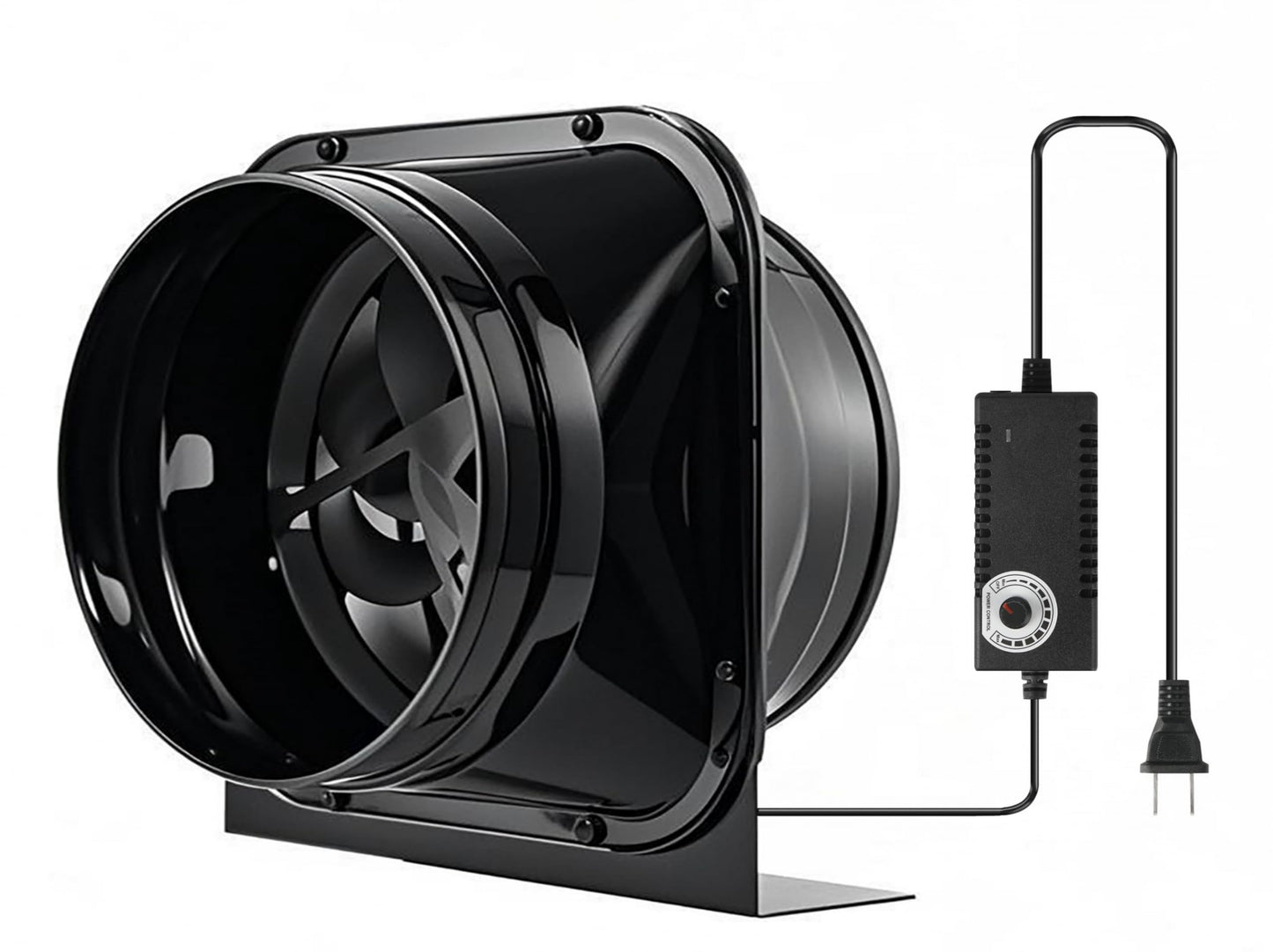 10 Inch Inline Duct Ventilation Exhaust Fan 1020CFM Duct Intake Fan High Efficiency Air Fan Quiet Copper Motor for Ducting Vents Bathroom Kitchen Grow Tents Hydroponics (10 Inch-1020 CFM)