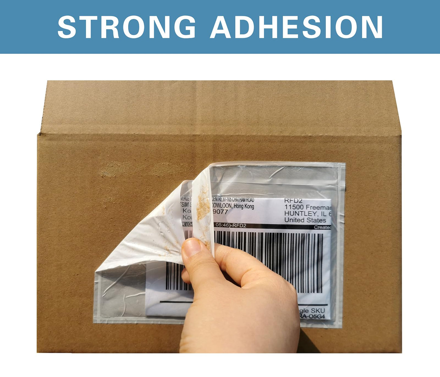 1000 Pcs 7.5”x 5.5” Packing List Envelope Pouches, Clear Packing Envelopes for Shipping and Mailing, Pouch Enclosed Bags with Packing Slips Invoice Label