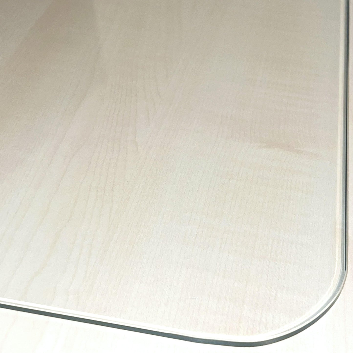 Marvelux Tempered Glass Desk Pad, Clear Surface Protector, Multi-Purpose Durable Computer Desk Mat, Mousepad, Crafting Surface Protector, Beauty Mat, Kitchen Worktop Saver with Anti-Slip Pads 20"x36"