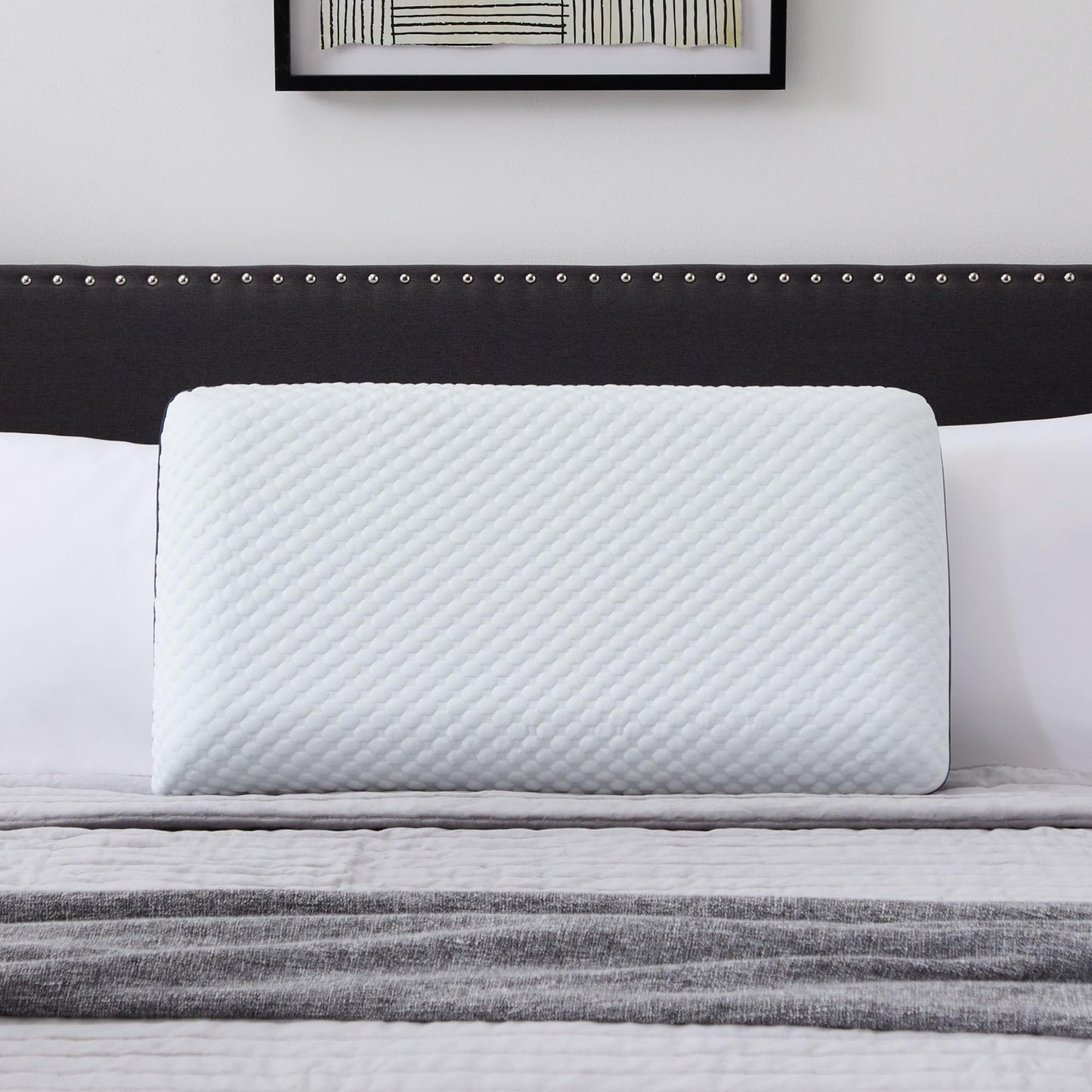 Weekender Gel Memory Foam Pillow - Standard Size - 1-Pack - Medium Firm Feel - Neck and Shoulder Support - Side & Back Sleepers - Home, Hotel, & Hospital Essentials - CertiPur Certified
