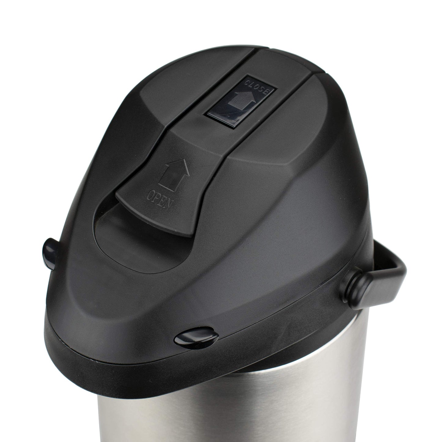 Brentwood 3.5-Liter Airpot Hot & Cold Drink Dispenser, Stainless Steel, Black