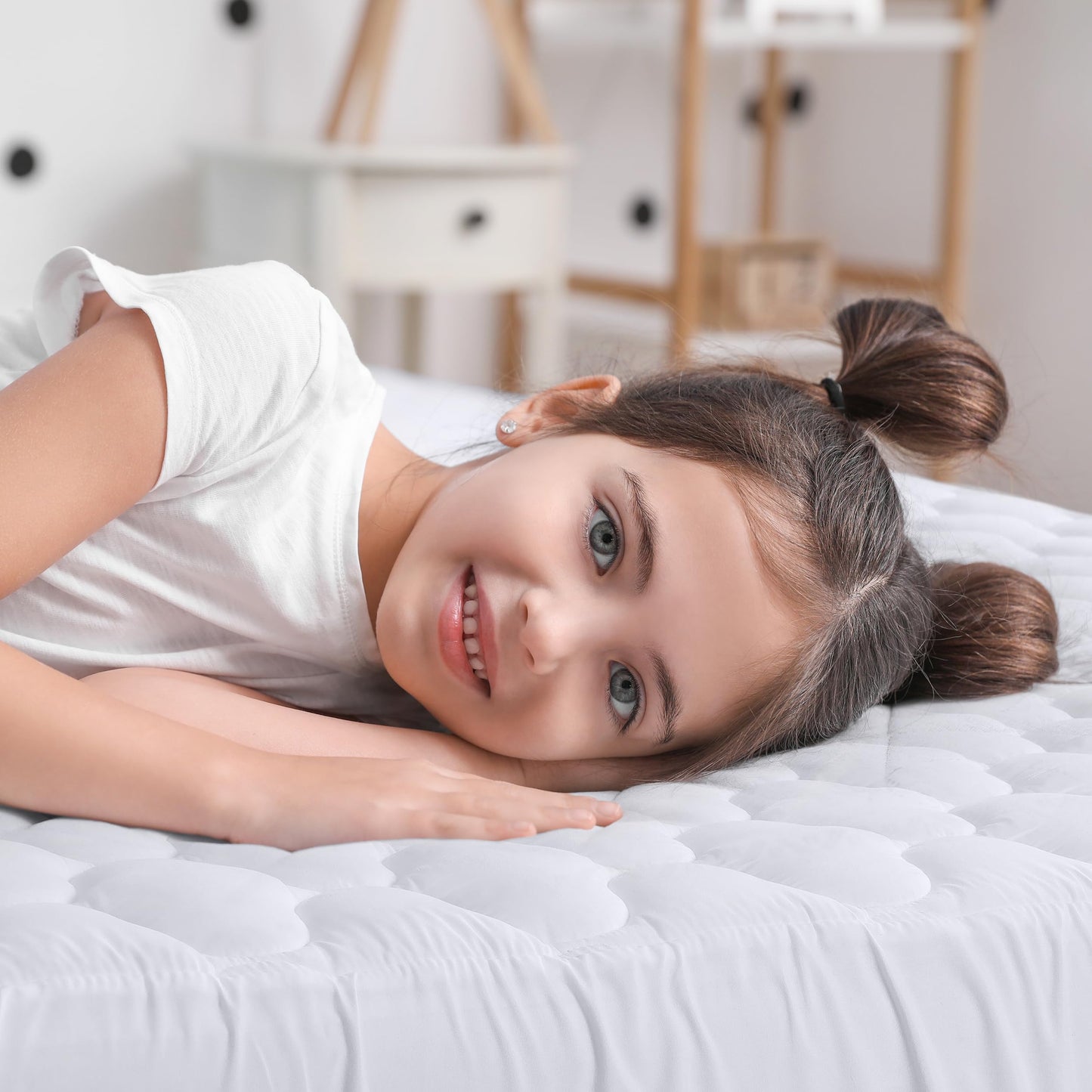 Utopia Bedding 2 Pack Waterproof Mattress Protector, Full Mattress Pad, Noiseless Quilted Fitted Cover with Deep Pocket Stretches up to 16 Inches (White)