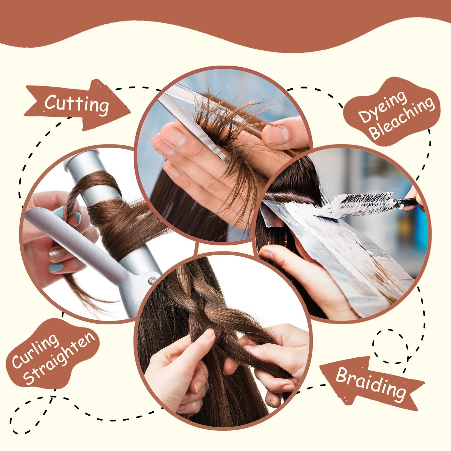 Mannequin Head with Human Hair - 20-22" Cosmetology Mannequin Head with 100% Real Human Hair for Braiding Practice Cutting - Manikin Head with Human Hair for Hairdresser (Brown)