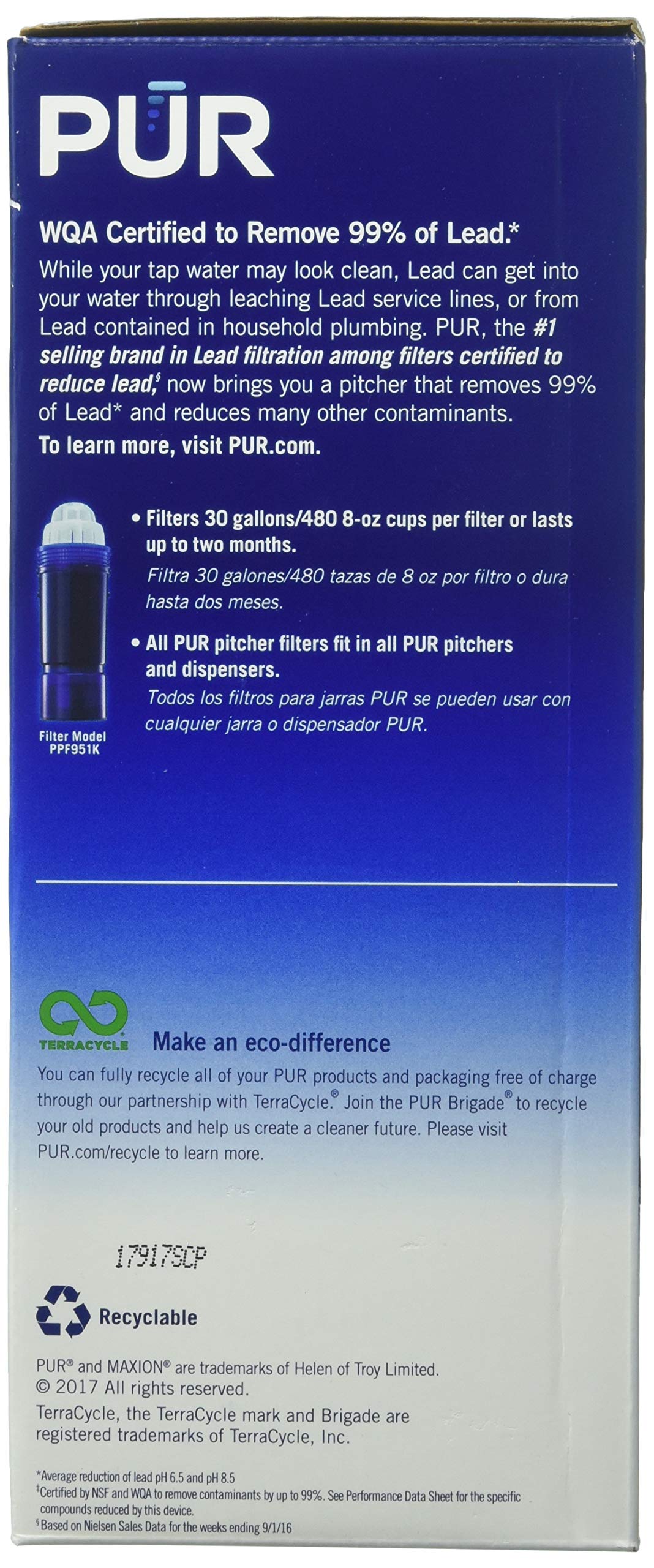 PUR MAXION Replacement Pitcher Filter - 4 PACK