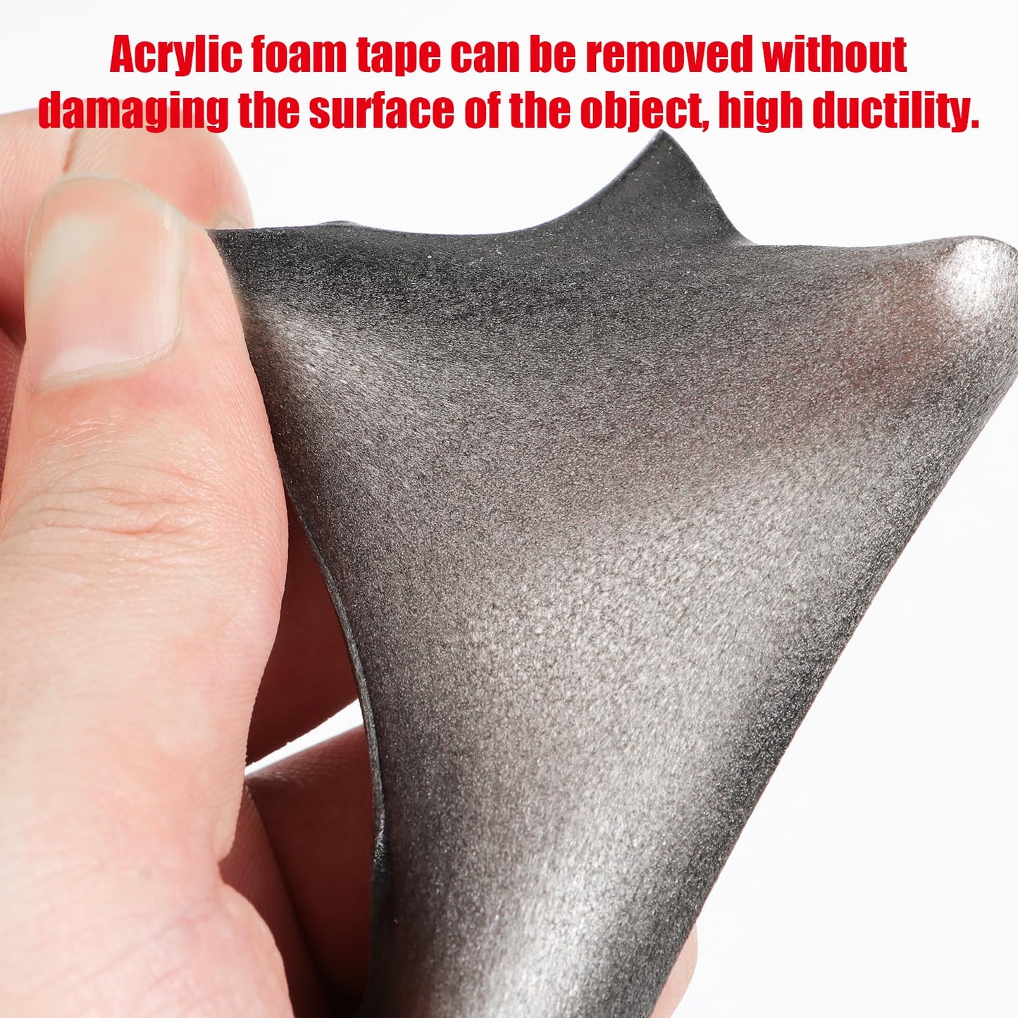 Double Sided Tape Heavy Duty, Waterproof Mounting Foam Tape, 16.5ft Length, 1.97in Width, High Temperature Resistant Adhesive Tape for Car, LED Strip Light, Office Decor, Uses VHB 5952 Raw Material