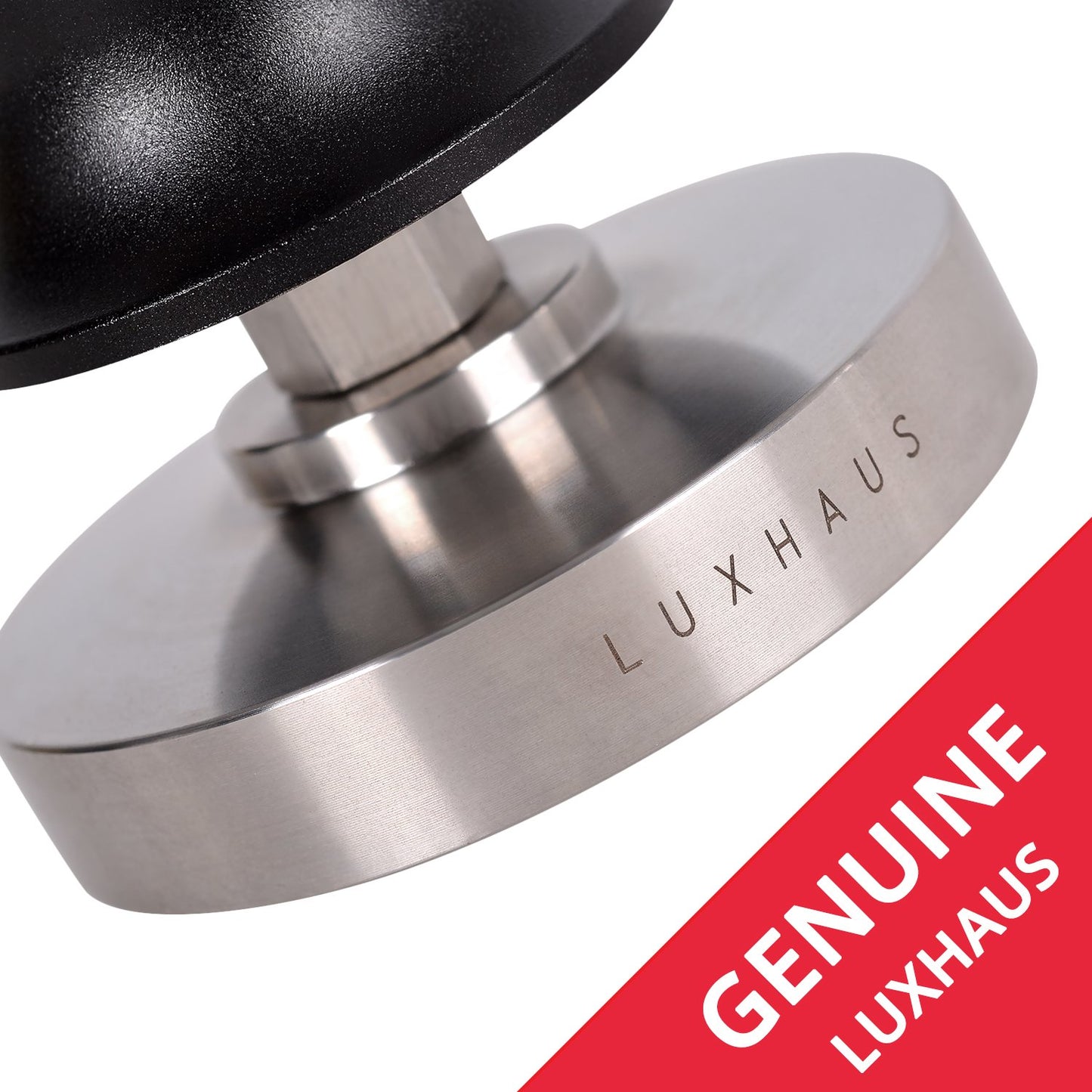 LuxHaus 51mm Calibrated Coffee Tamper for Espresso Machine with Spring Loaded 100% Flat Stainless Steel Base