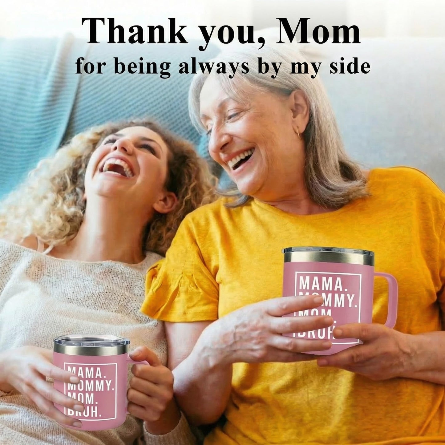 Gifts for Mom from Daughter, Son for Mothers Day, Christmas, Birthday - Birthday Gifts for Moms, Birthday Present for mom, Happy Birthdays Moms - Best Mother Mug 14Oz Stainless Steel Coffee Cup