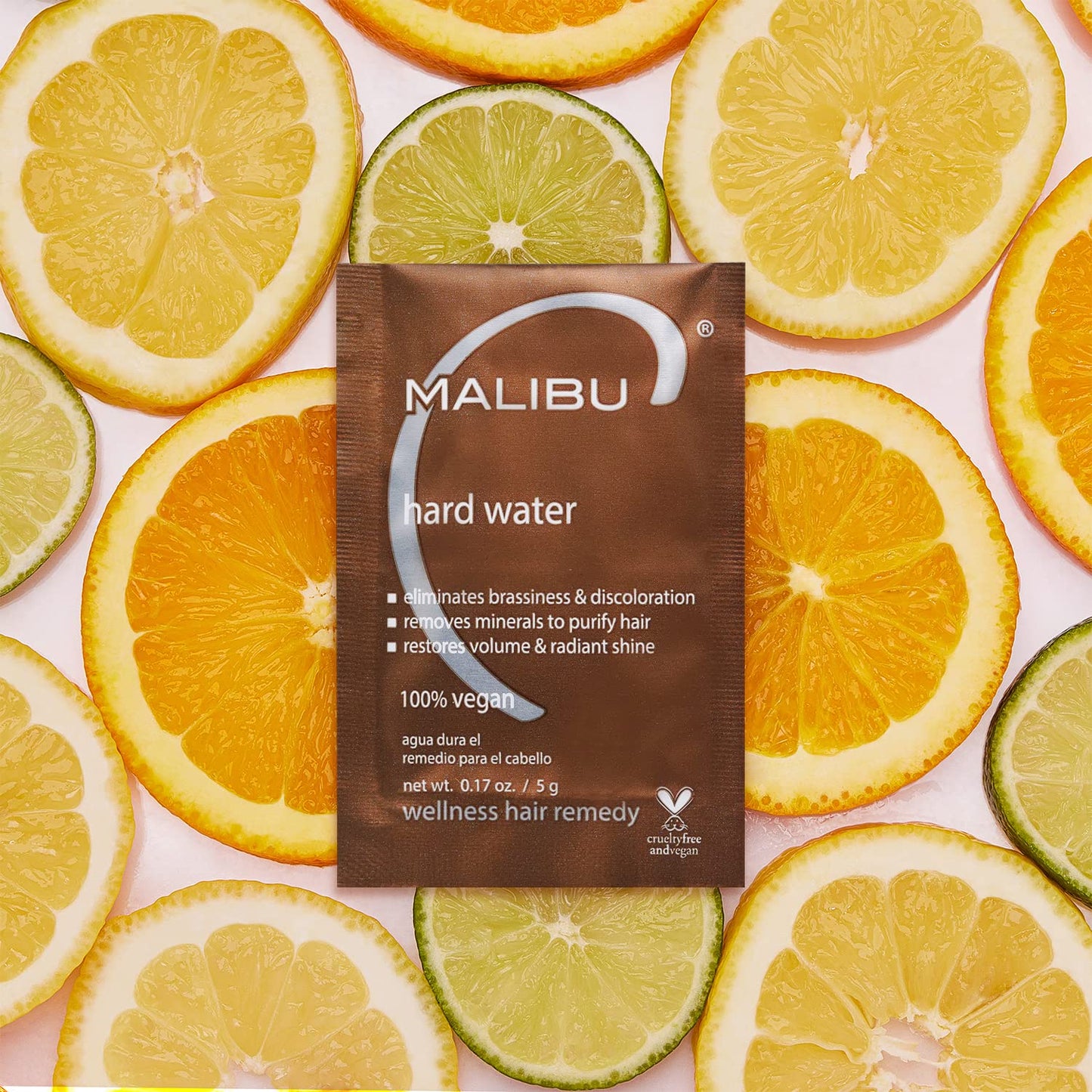 Malibu C Hard Water Wellness Remedy - Removes Deposits & Impurities - Contains Vitamin C for Shiny, Vibrant Results - Hard Water Treatment (12 Packets)