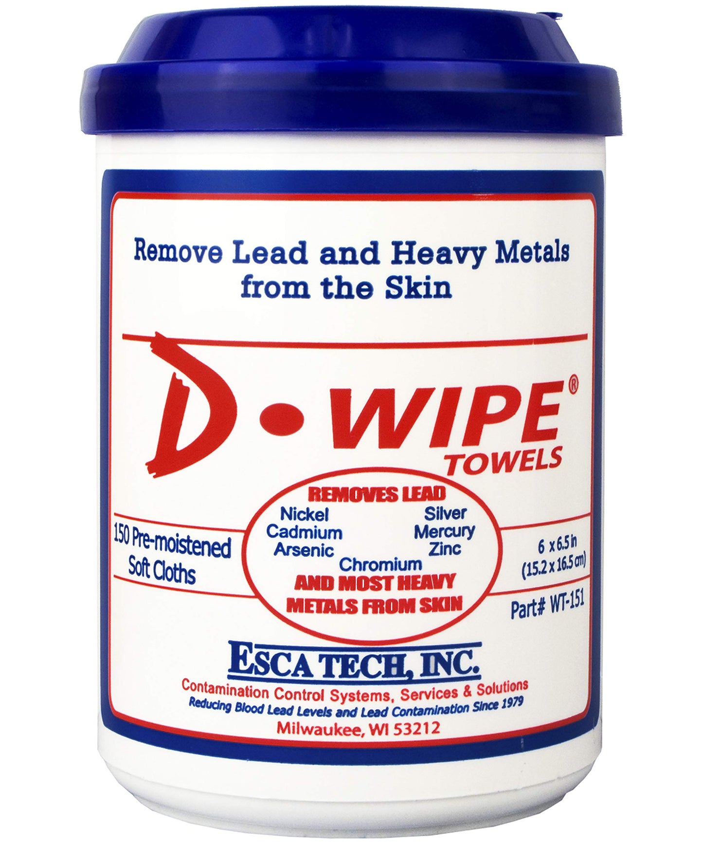 D-Lead D-Wipe Disposable Towels - 150 towels Per Container, WT-151
