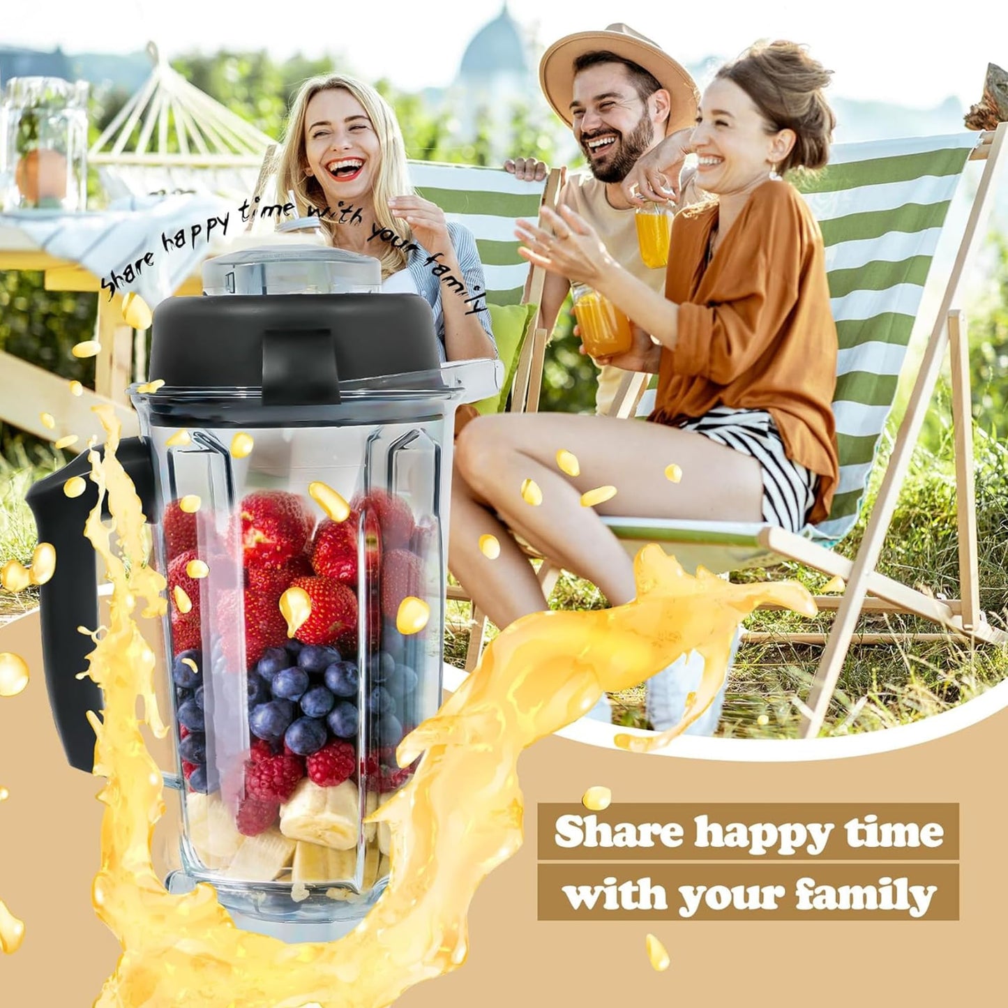 Deuovht Blender Pitcher 64oz,Replacement Pitcher for 5200 5300 6300 7500 VM0197 VM0101 VM0100 VM0103 E310 Classic Explorian Commercial Professional Series Blender Container,5 Years Warranty