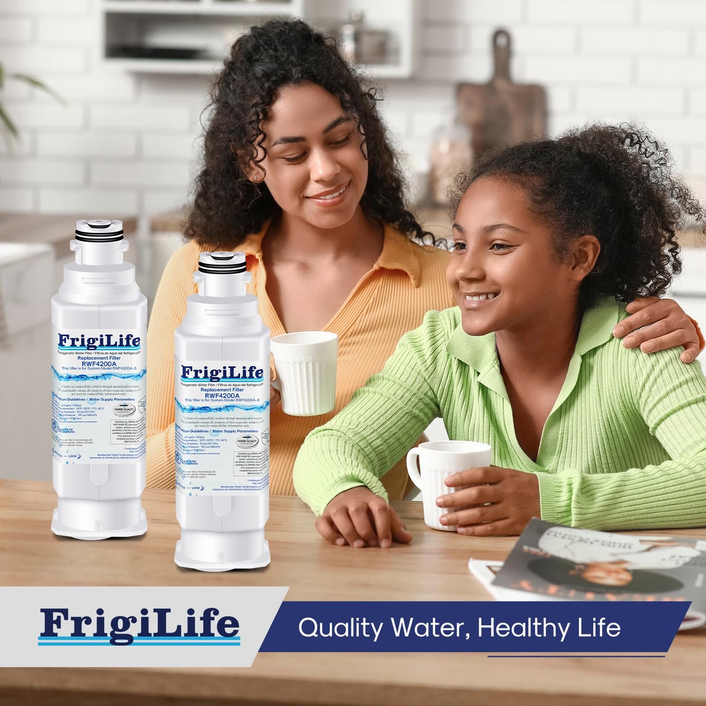 FrigiLife DA97-17376B Refrigerator Water Filter Replacement for Samsung HAF-QIN, HAF-QIN/EXP, DA97-08006C, RF23M8070SG, RF23M8070SR, RF23M8090SG, RF23M8090SR, (4PACK)