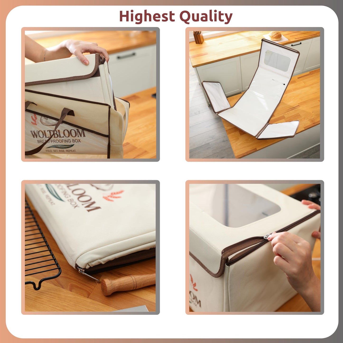 Bread Proofing Box Sour Dough Proofing Box for Sourdough Bread Proofer Warming Box Proofing Oven Yogurt Maker with - 9 Inch Proofer Basket, Lame, Scraper, Metal Rack - Temperature 68-131℉ 99 H Timer