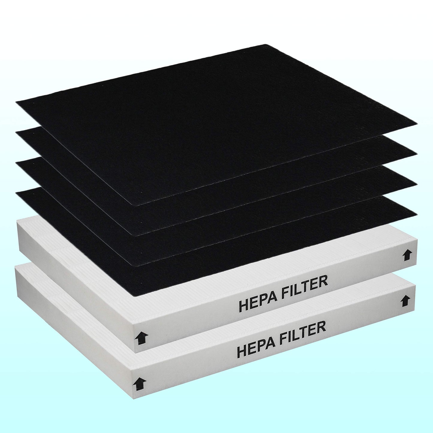 Lhari AP-1512HH True HEPA Replacement Filter, Compatible with Coway Airmega AP-1512HH and Airmega 200M Air Purifier, Compare to AP-1512HH-FP, AP-1518R, AP-1519P Air Filter, Item NO #3304899, 2-Pack