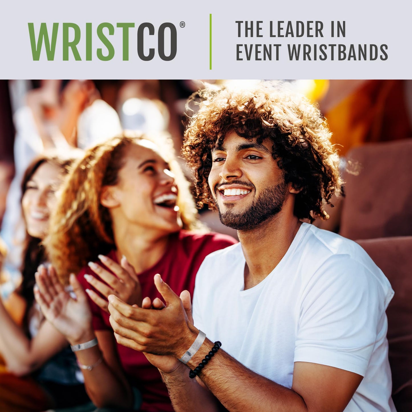 500 WristCo Variety Pack Holographic Plastic Wristbands for Events – Extended Wear, Glowing Color Prevents Reuse – Premium-Grade Bracelets for Hospital & Medical ID, Party & VIP Identification