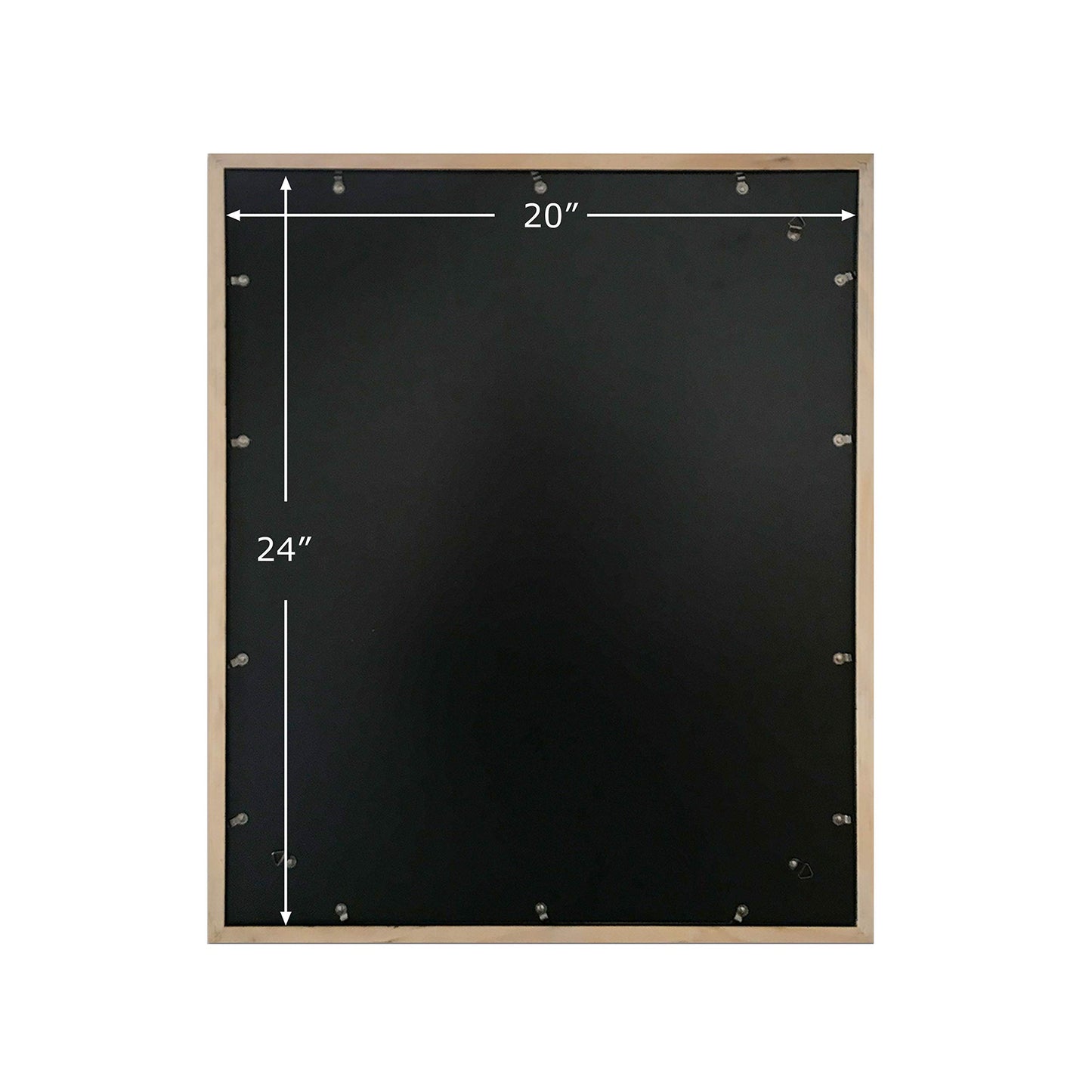 Art Emotion 20x24 Black Solid Wood Handmade Finishing seamless surface Picture Frame | Real Tempered Glass | Matted to 16x20 | Fits 20x24 Poster or 16x20 Photo | Wall Mounting Hardware Included
