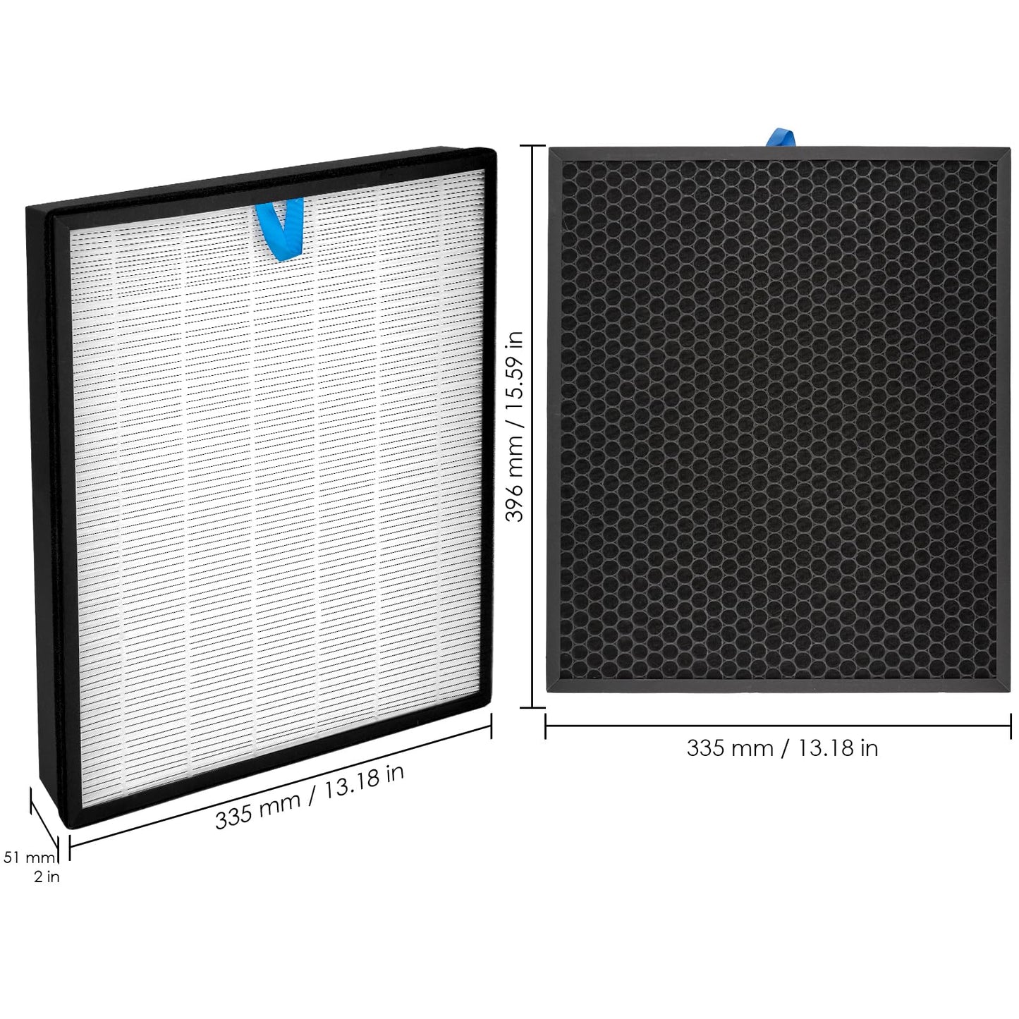 2 Pack Vital 200S-P Replacement Filter for LEVOIT Vital 200S-P Air Purifier, LAP-V201S-KUS, LAP-V201S-WUS, Vital 200S H13 True HEPA Filter, 3-in-1 Activated Carbon Filters, #Vital 200S-RF