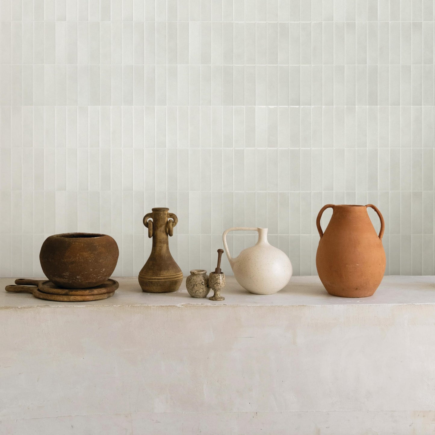 SMART TILES Peel and Stick Backsplash - 5 Sheets of 11.43" x 9" - 3D Adhesive Peel and Stick Tile Backsplash for Kitchen, Bathroom, Wall Tile