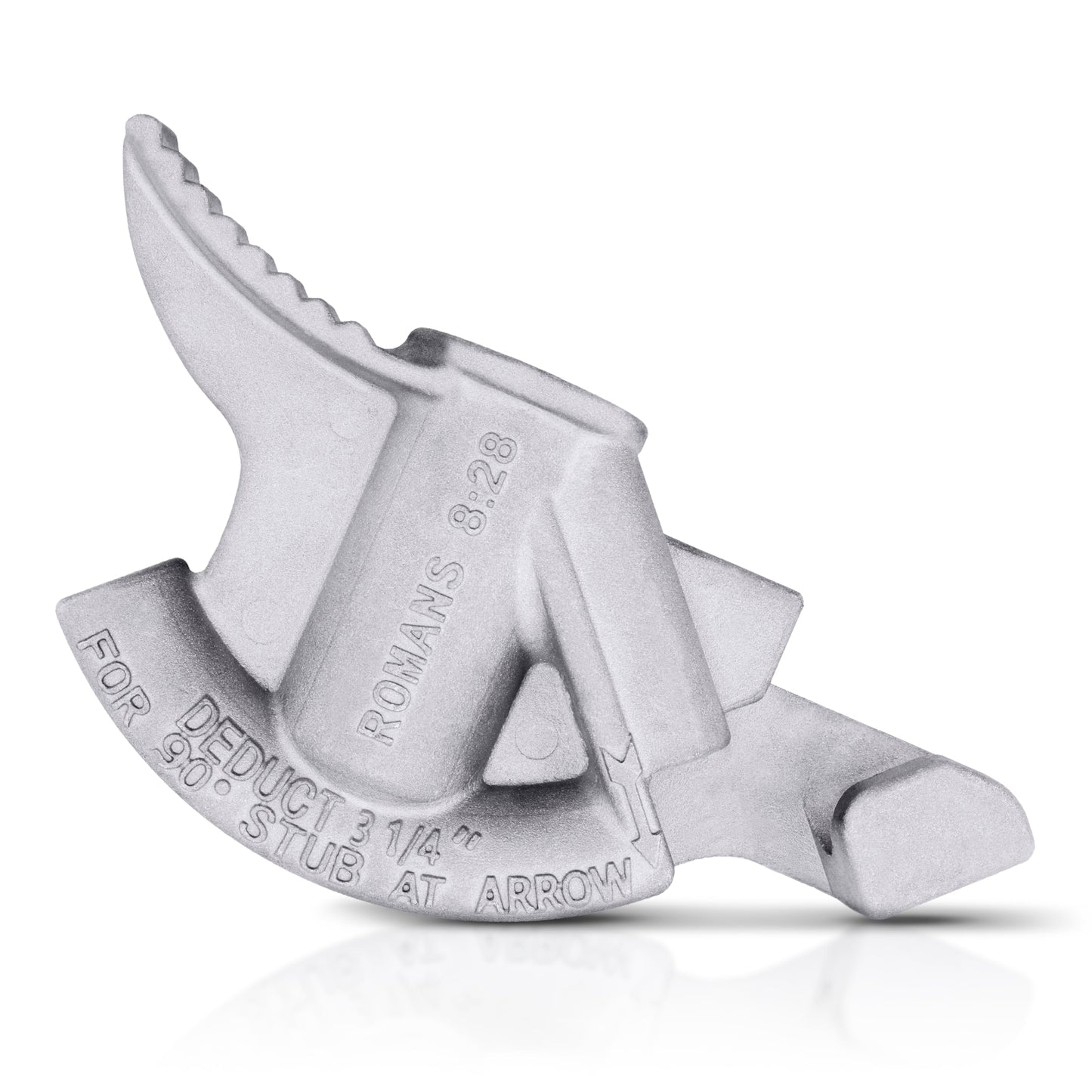 1/2" SHORTY -Half Inch, 1/2" aluminum EMT short bender with 3/4" inner thread