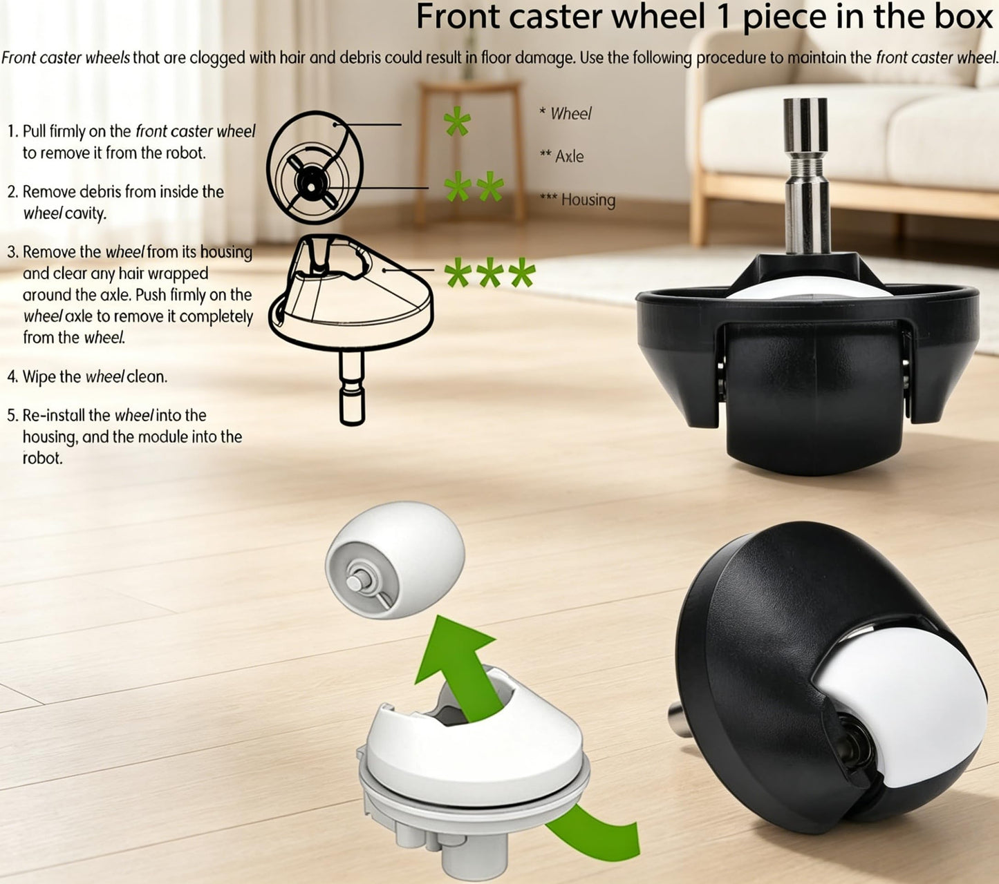 Parts accessories Compatible for iRobot Roomba e5 e6 i1 i2 i3 i4 i5 i6 i7 i8 j5 j6 j7 j8 and all Plus i e j Series Vacuum Cleaner 2 Set Roller Brushes 8 HEPA Filters 8 Side Brushes 1 caster wheel
