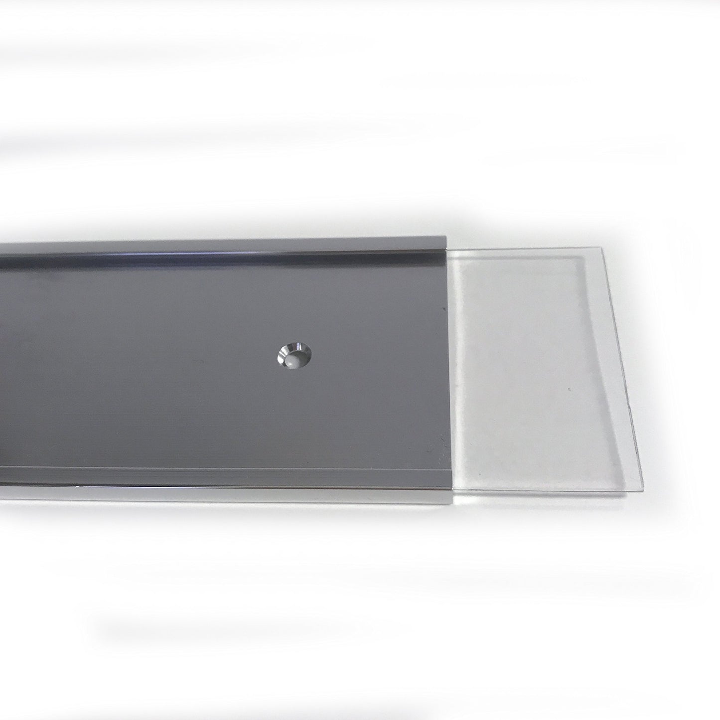 8 x 2 Wall or Door Silver Nameplate Holder with Clear Plastic Insert (10)
