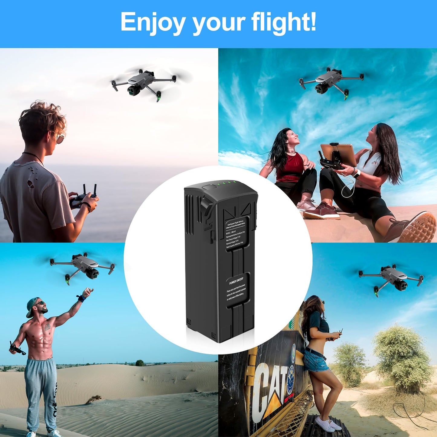 1 Pack Mavic 3 Series Intelligent Flight Battery 5000mAh(46 Mins Max Flight Time) Compatible with DJI Mavic 3,Mavic 3 Pro,Mavic 3 Pro Cine,Mavic 3 Classic,Mavic 3 Cine,Mavic 3 Enterprise Series
