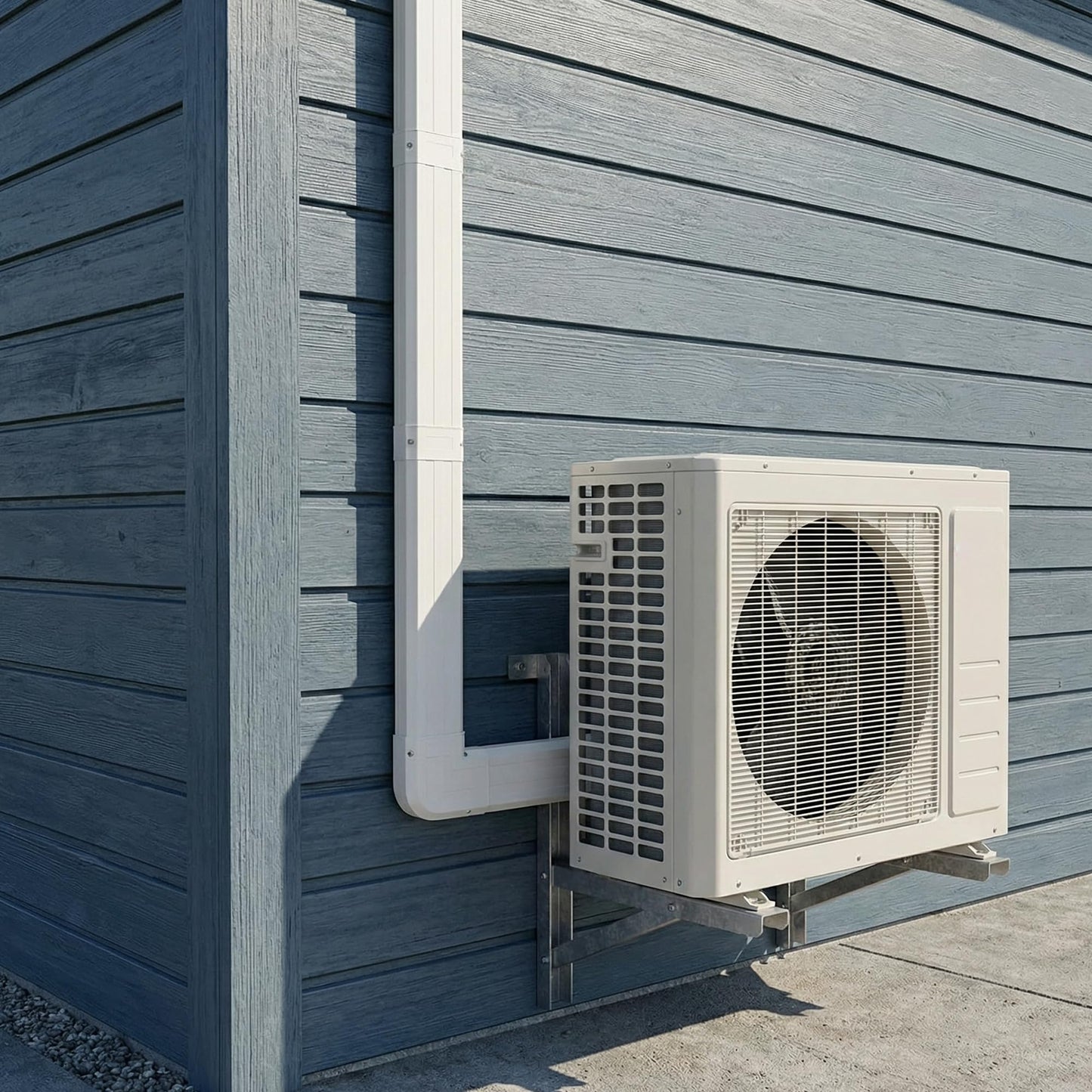 FRIOCASA 4" 10Ft Mini Split Line Set Cover,PVC line Set Cover kit for mini Split with Flexible Duct,Decorative Air Conditioner, HAVC and Heat Pumps