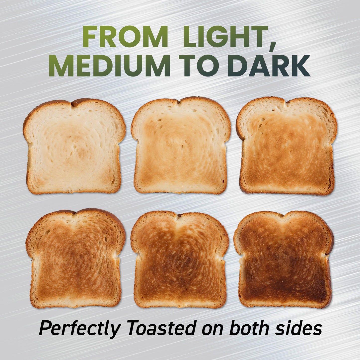 Elite Gourmet ECT3401 Long Slot 4 Slice Toaster, 1.5” Slot Width, 6 Toast Shade Settings, Reheat, Defrost & Cancel Functions, Extra Large Slots for Bagels, Waffles, Artisan Breads, Stainless Steel