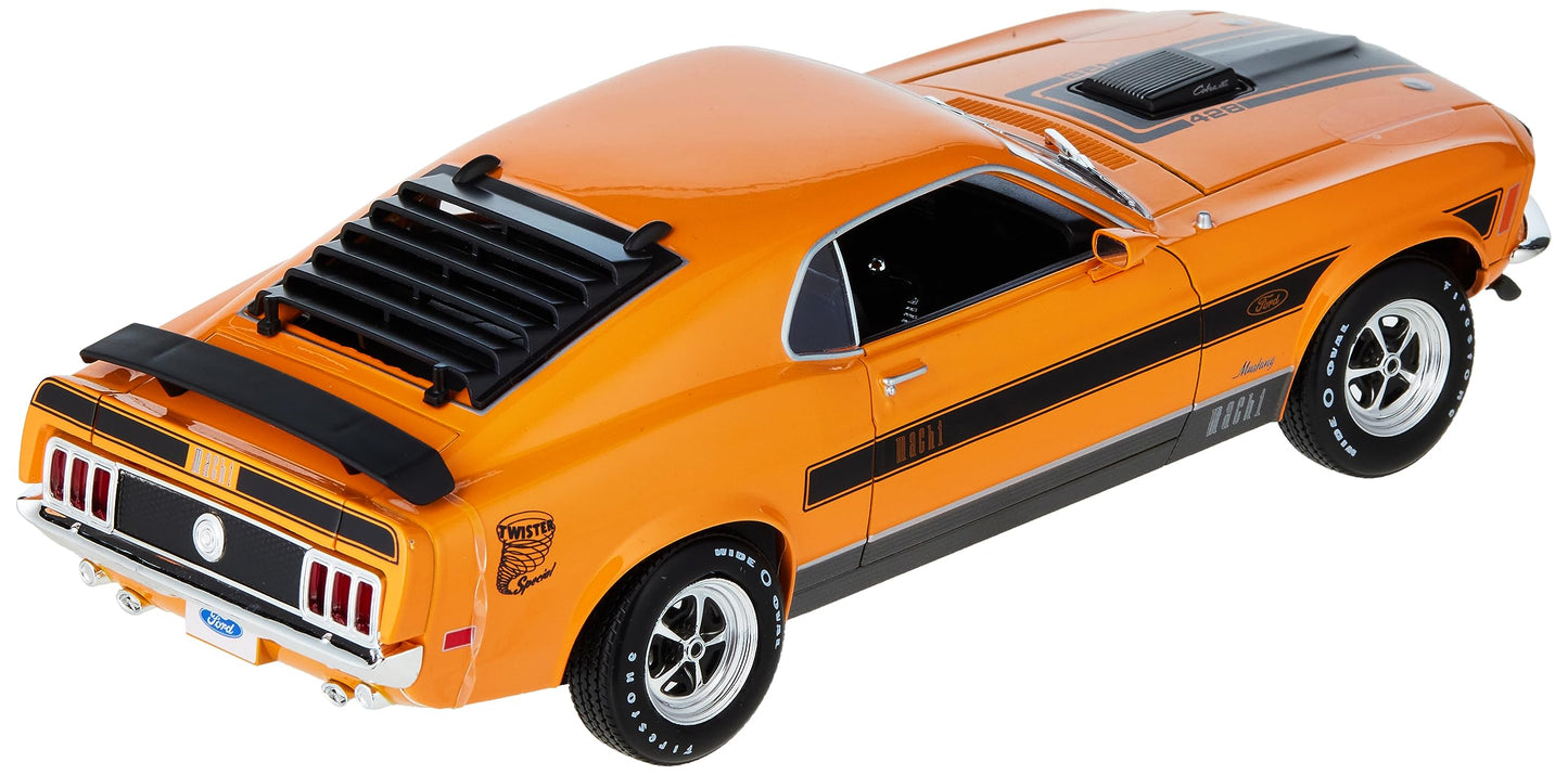 Maisto 1:18 Special Edition 1970 Ford Mustang Mach 1, Orange, 1:18 Scale