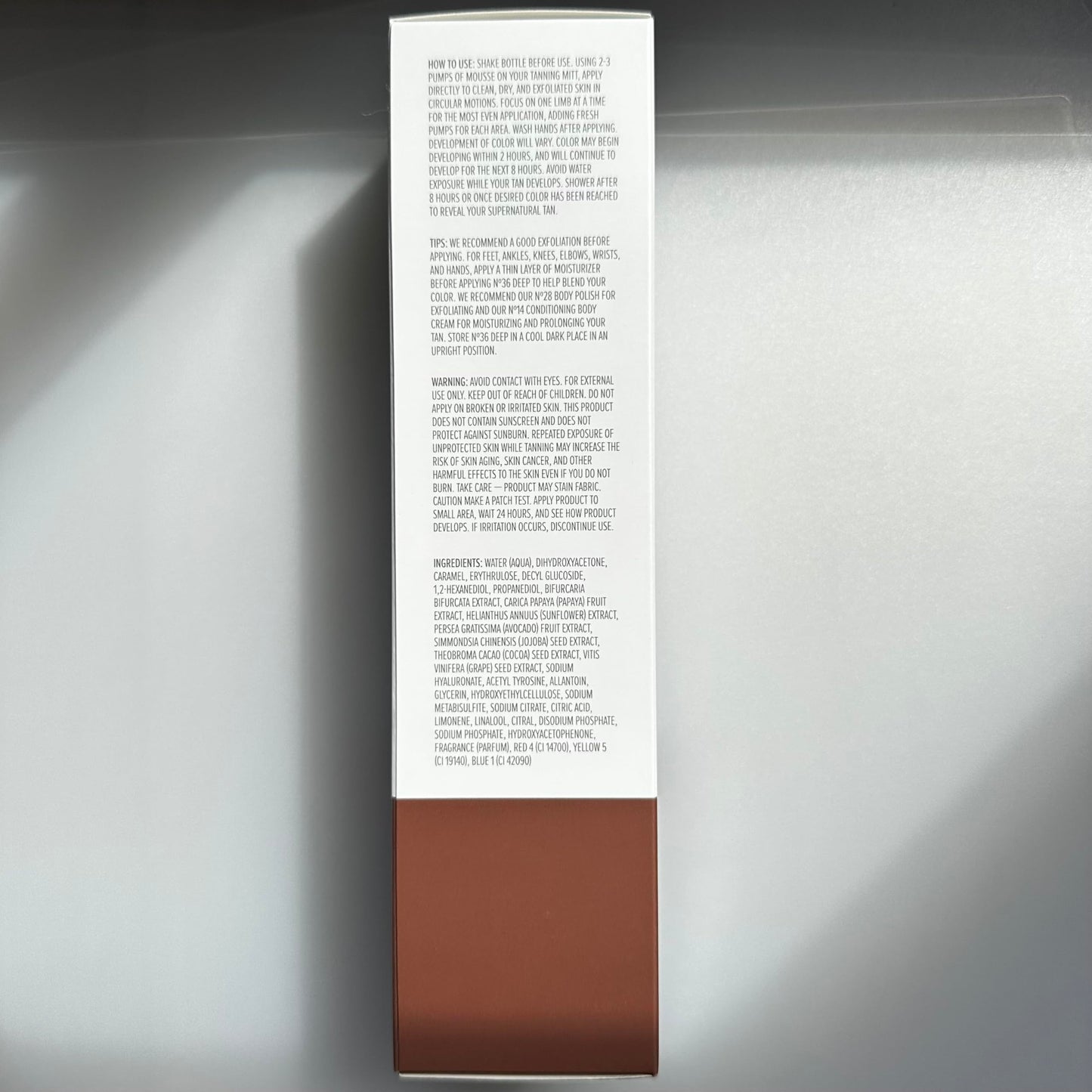 + Lux Unfiltered N°36 Deep Self Tanning Mousse - Self Tanner Mousse, Tanning Foam – Hydrating, Streak-Free, Natural-Looking Sunless Tanner - Vegan & Cruelty Free - Blood Orange