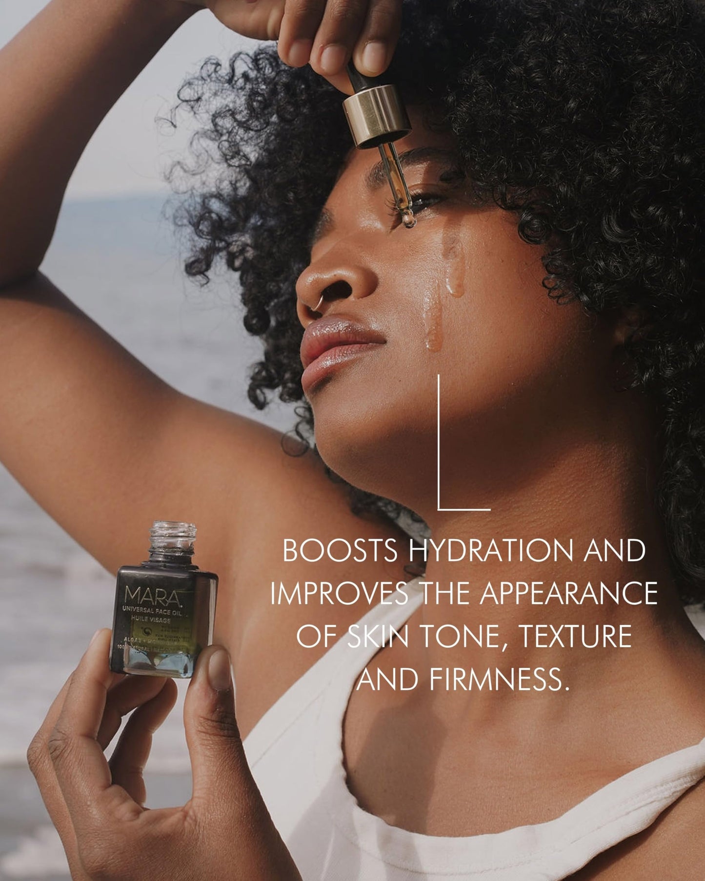 MARA - Natural Algae + Moringa Universal Face Oil | Plant-Based Skin Care | Nourishes with Algae Plankton Blend + Boosts Firmness For All Skin Types, (1.2 oz | 35 ml)