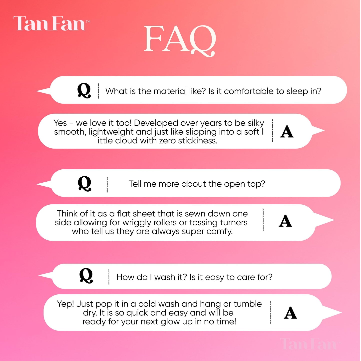 Tan Fan Self Tan Sleep Sack for Hot Sleepers – Open Side Design to Stop Fake Tanner Staining Sheets Overnight - Thicker Bottom Underlay - Breathable Lightweight Roomy - No Transfer Tuck in Sleep Sac