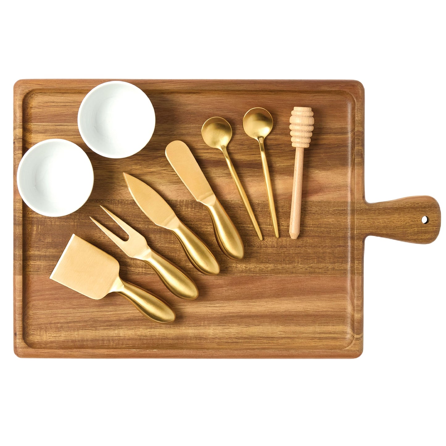 Grazerie Charcuterie Board Set - Acacia Cheese Board Serving Tray with Accessories - House Warming Gifts for New Home, Bridal Shower & Wedding Gift, Birthday Gifts for Women