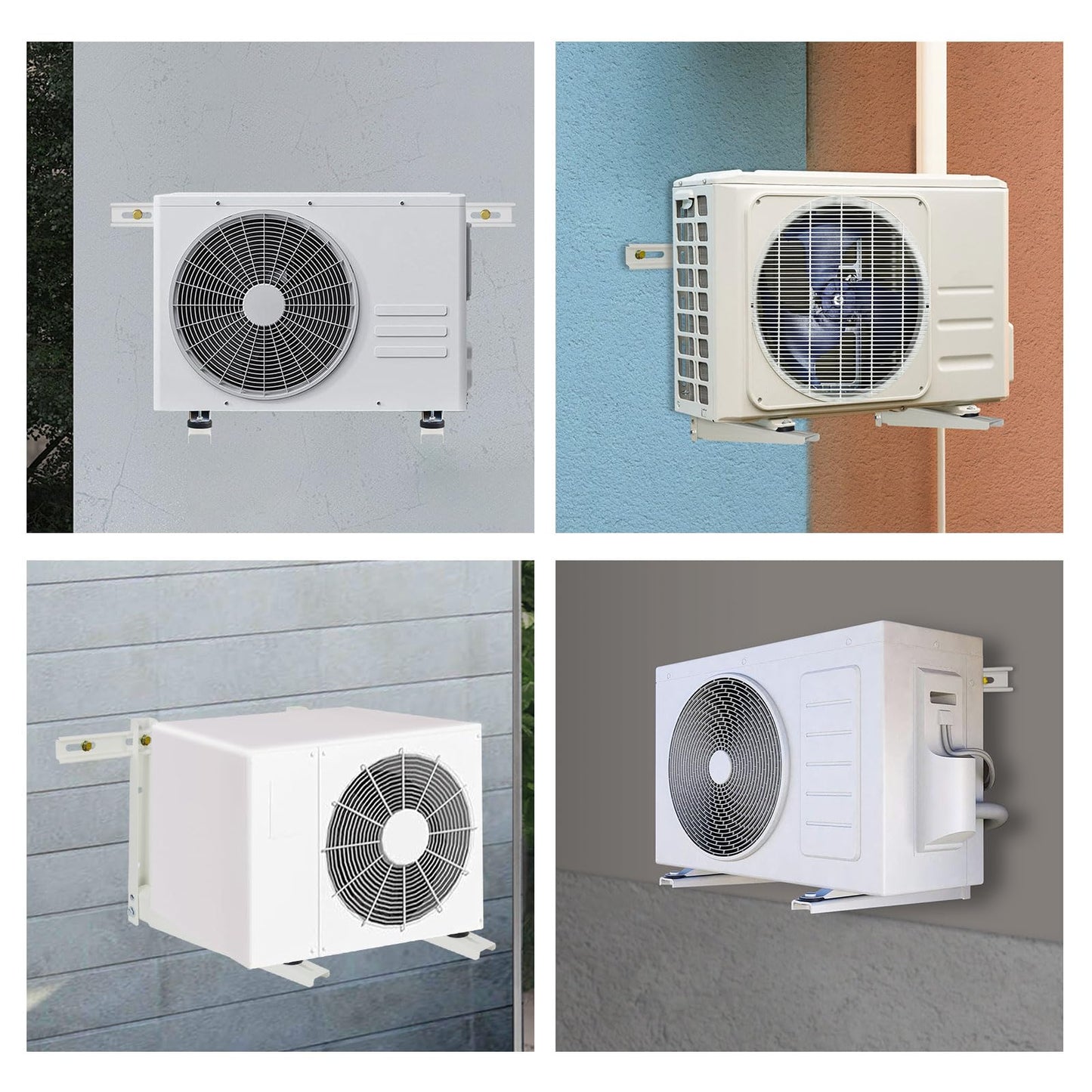 Mini Split Air Conditioner Bracket, Outdoor Wall Mounting Bracket for Ductless Mini Split Air Conditioner Heat Pump Systems, Universal,7000-18000 Btu AC Units, Heavy Duty Support up to 270 LBS