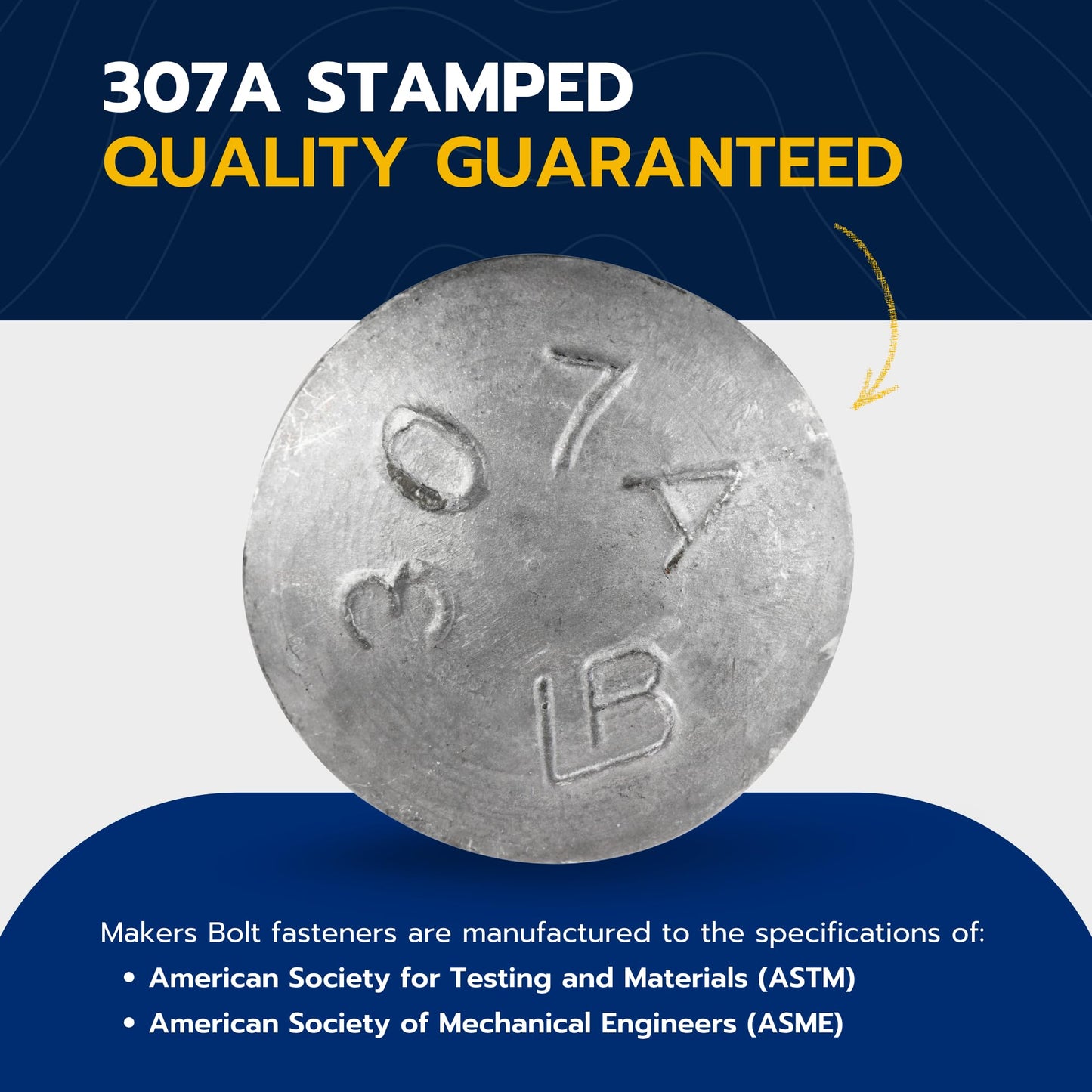 1/2" x 6" (25 Pack) Galvanized Carriage Bolt Kit Grade 307A Includes 1/2" USS Flat Washers (25 pcs) and 1/2"-13 Hex Nuts (25 pcs), Hot Dip Galvanized for Exterior Use by Makers Bolt