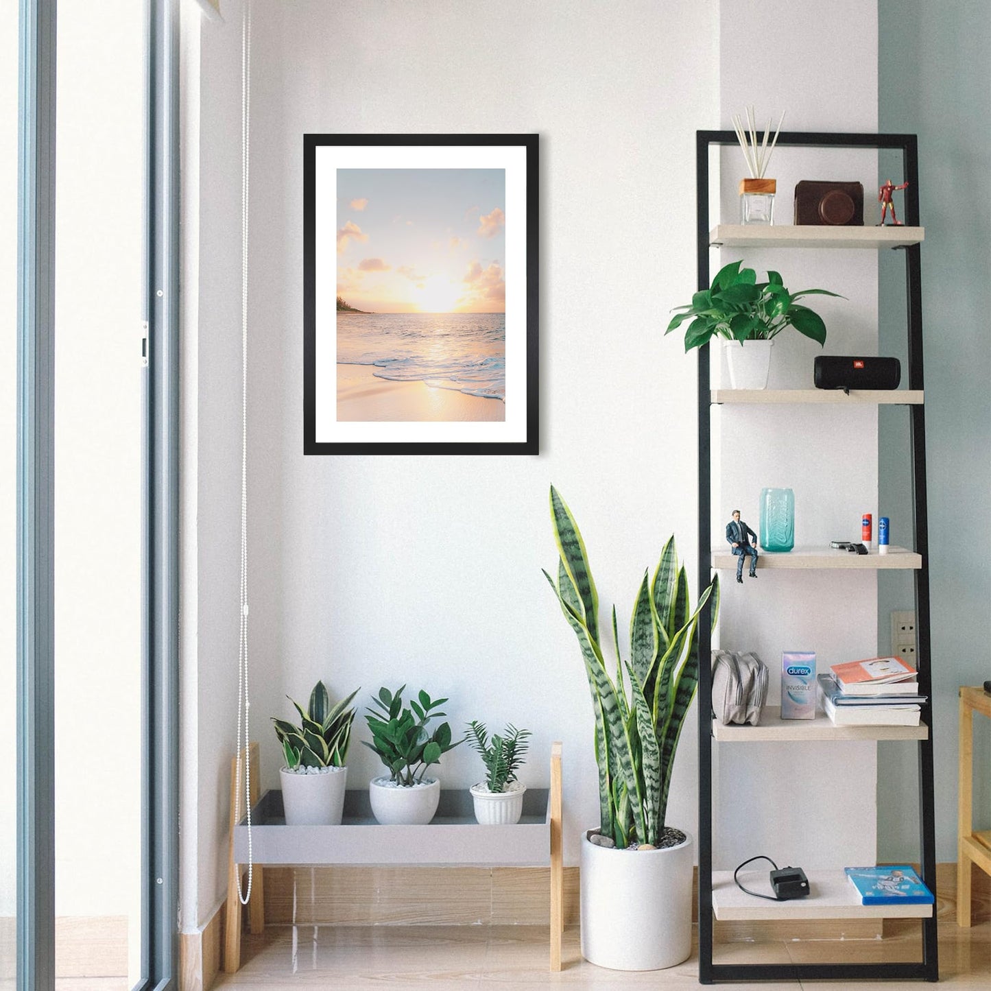 Abtgt 20x28 Picture Frame Set of 3, Display Pictures 16x24 with Mat or 20x28 without Mat, Poster Frame for Wall Mounting Display, Black