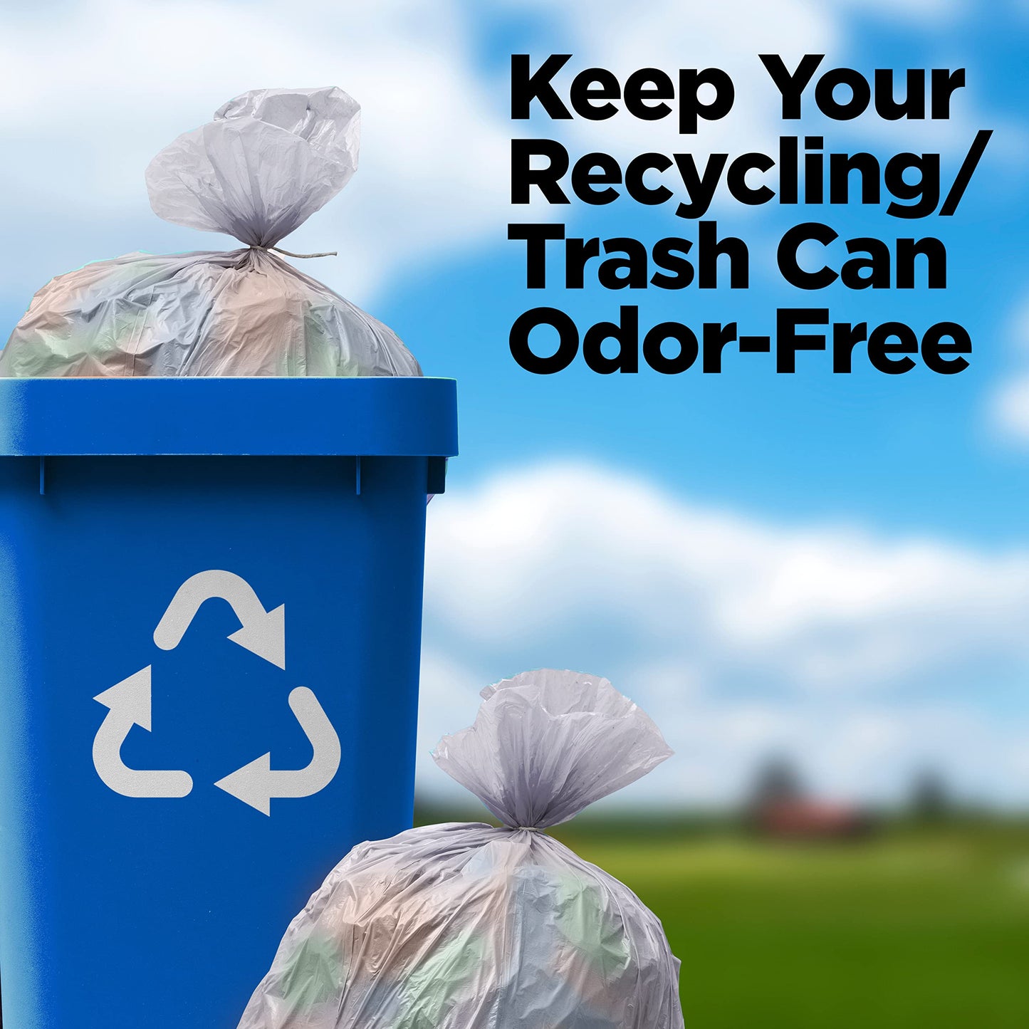 42 Gallon Trash Bags, 3 Mil Contractor Bags, Large Trash Can Liners, 33 x 48", For Large Trash Cans - For Outdoor, Lawn, Custodian, Landscape, Leaf, Recycling - Made in USA - (CLEAR, 50 COUNT)