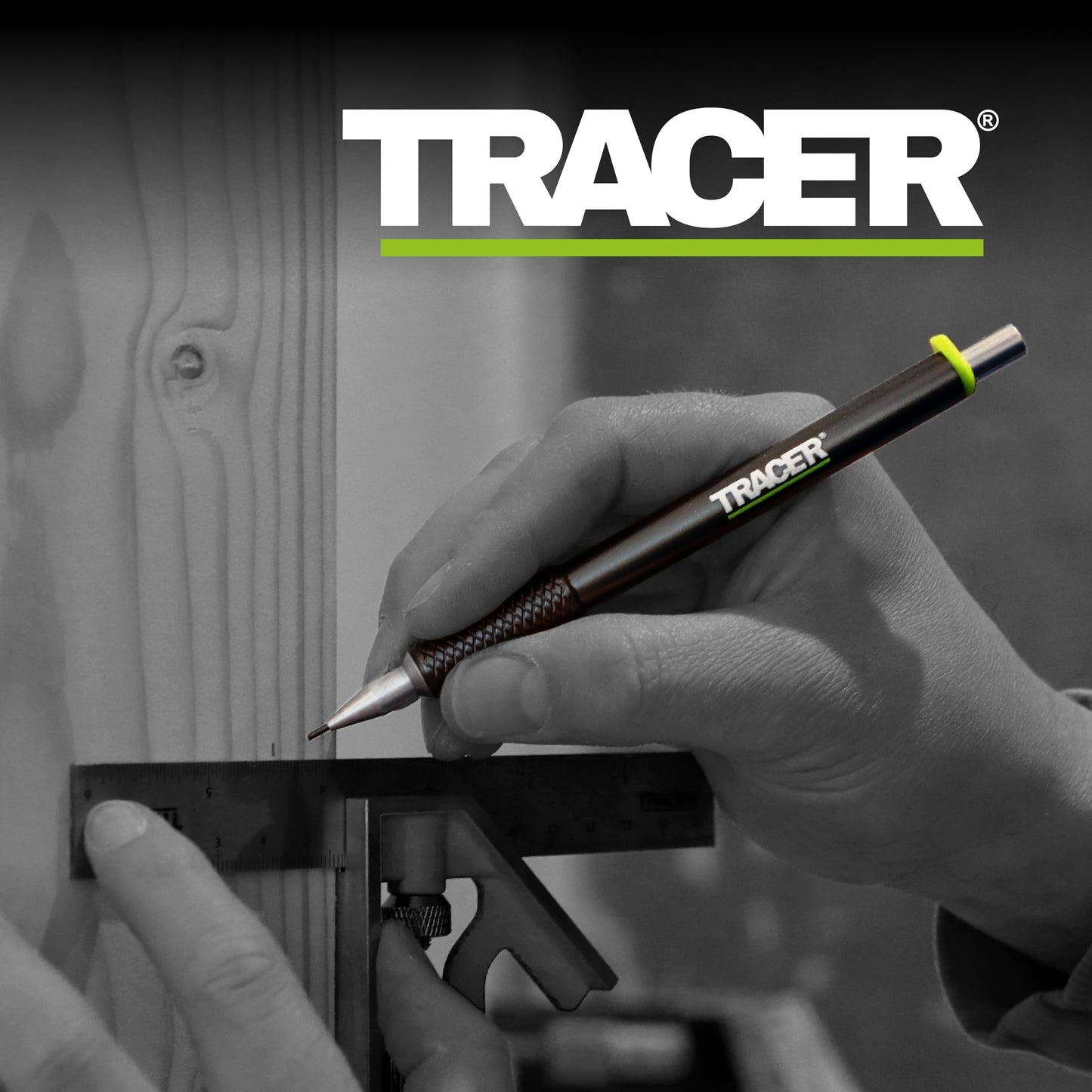 Tracer Pro Series Precision Pencil with 24 x Replacement 1.3mm Leads and Site Holsters - All-in-one Aluminium Precision Marking Kit APPK1-PRO