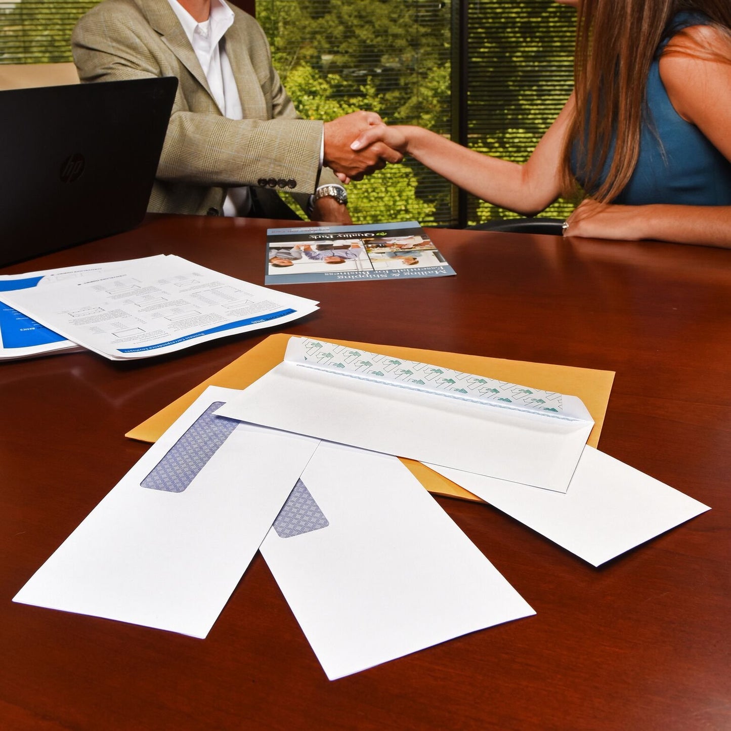 Quality Park #6-3/4 Business Envelopes with a Gummed Flap for Standard Remittance Business Mailing, 24 lb White Wove, 5-3/8 x 6-1/2, 500 per Box (90070)
