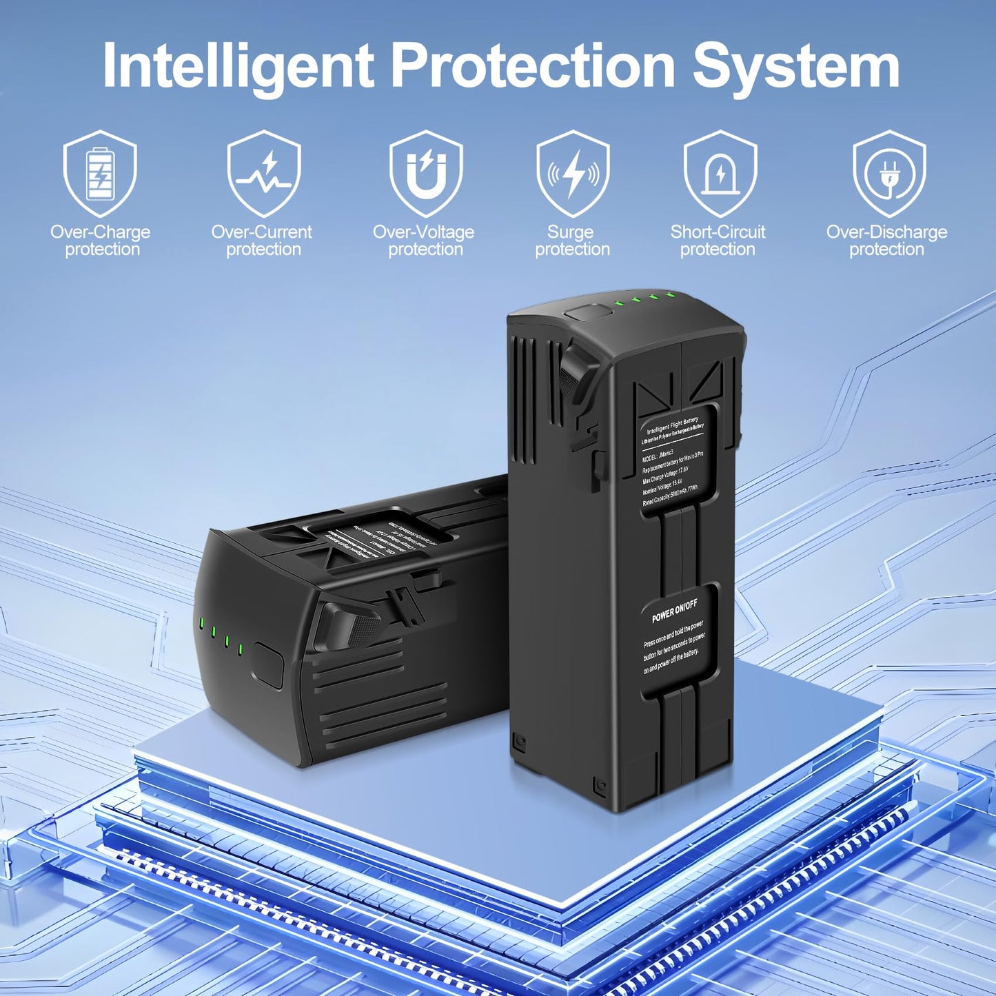 1 Pack Mavic 3 Series Intelligent Flight Battery 5000mAh(46 Mins Max Flight Time) Compatible with DJI Mavic 3,Mavic 3 Pro,Mavic 3 Pro Cine,Mavic 3 Classic,Mavic 3 Cine,Mavic 3 Enterprise Series