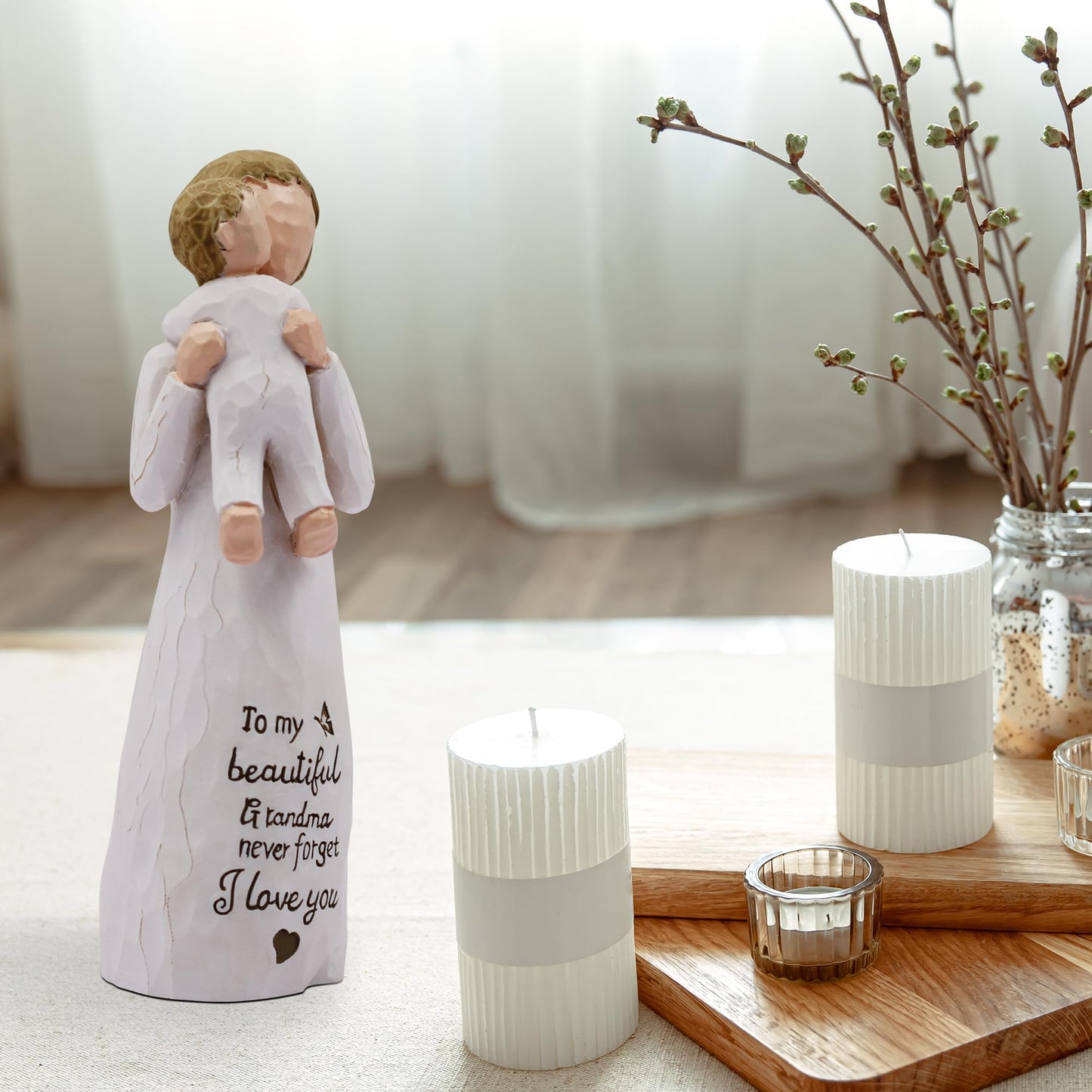 AcowSpt Grandma Gifts, Gifts for Grandma, Sculpted Hand-Painted Figurine