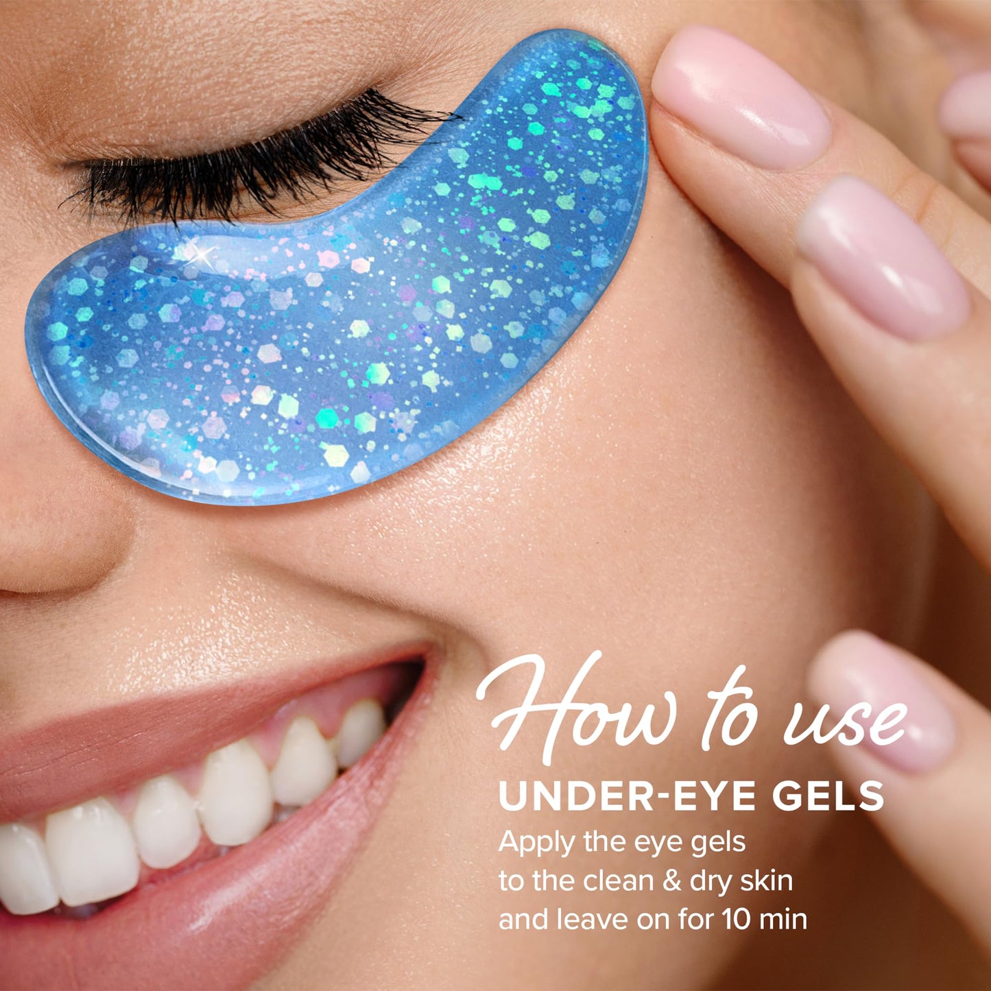 MAREE Eye Gels 2 PACK - Under Eye Patches for Puffy Eyes and Dark Circles with Natural Marine Collagen & Hyaluronic Acid - Anti-Aging Masks for Face to Soothe Puffiness