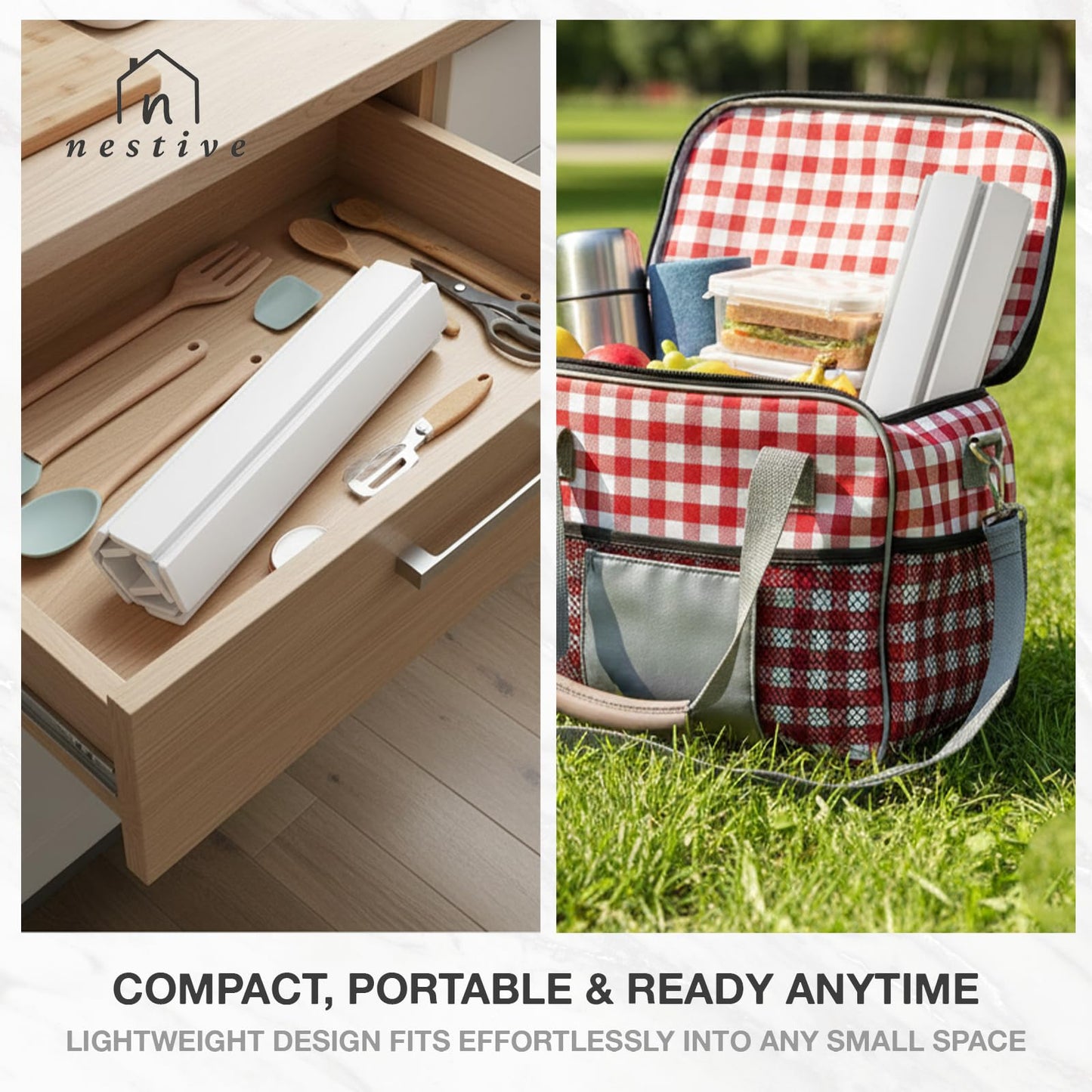 Large Stone Drying Mat for Kitchen Counter | 24"x16" | Fast Drying Collapsible Diatomaceous-Earth Mat | Super Absorbent Folding Mat for Dishes, Bottles, Glass, Heat-Resistant, Non-Slip (White)