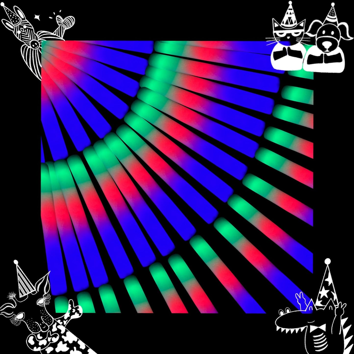 100-Bulk Pack Glow Foam Sticks – UltraBright 3 Flashing Modes, great for kids’ parties, Halloween, school events, campouts & more. From a fun-loving, U.S.-owned small business!