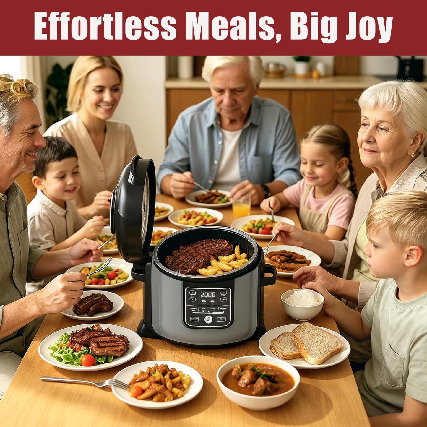 Stainless Steel Inner Pot Compatible with Ninja Foodi 8Qt, Food Grade 304 Replacement Insert Liner, Thick Bottom Even Heating Non-Toxic Pressure Cooker Accessory