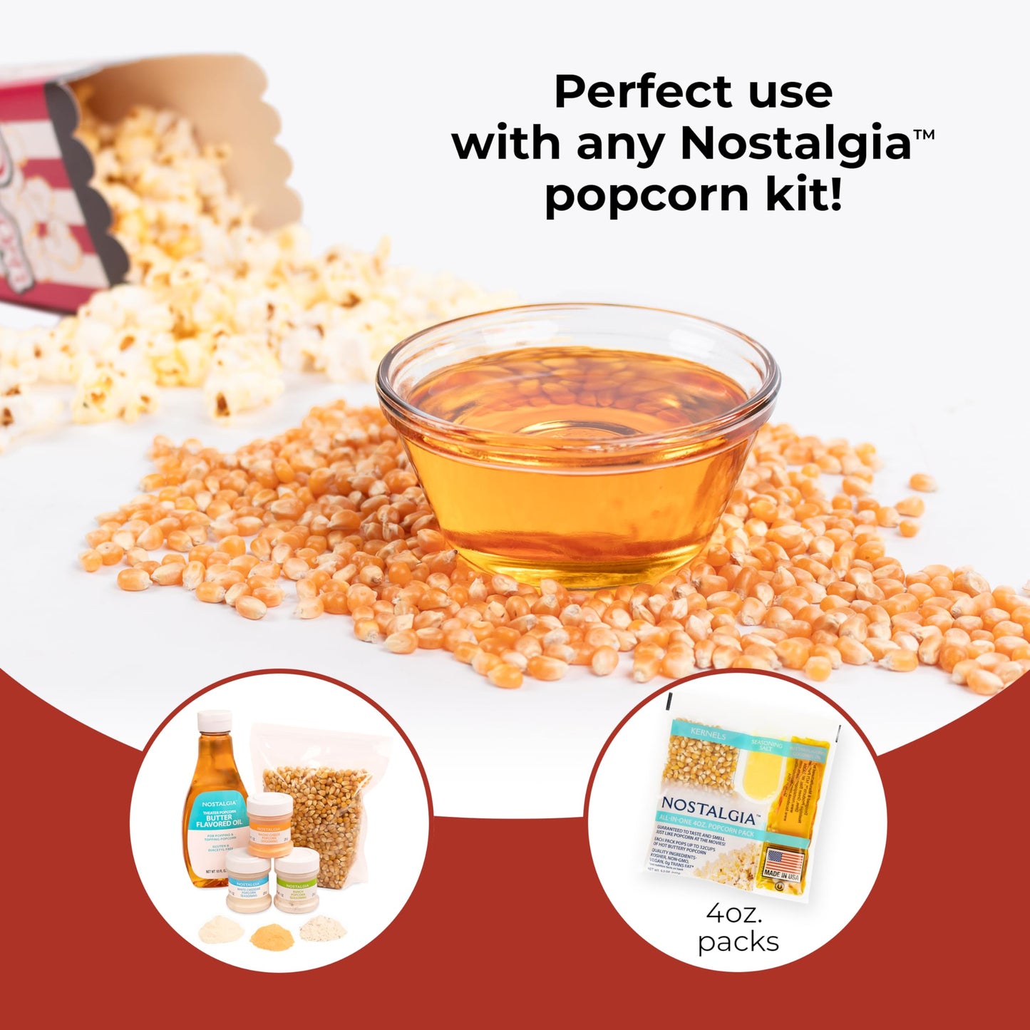 Nostalgia Classic Electric Stirring Popcorn Maker, Makes 8 Cups, Large Lid Doubles as Serving Bowl, Quick Heat Technology, for Kettle Corn and Roasted Nuts, Black