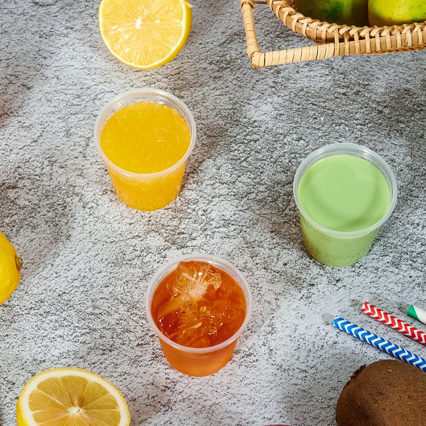 1000 Pack 3oz Disposable Plastic Cups,Disposable Mouthwash Cups,3 Ounce Small Clear Tumblers Ideal for Whiskey,Drinking Tasting, Food Sample