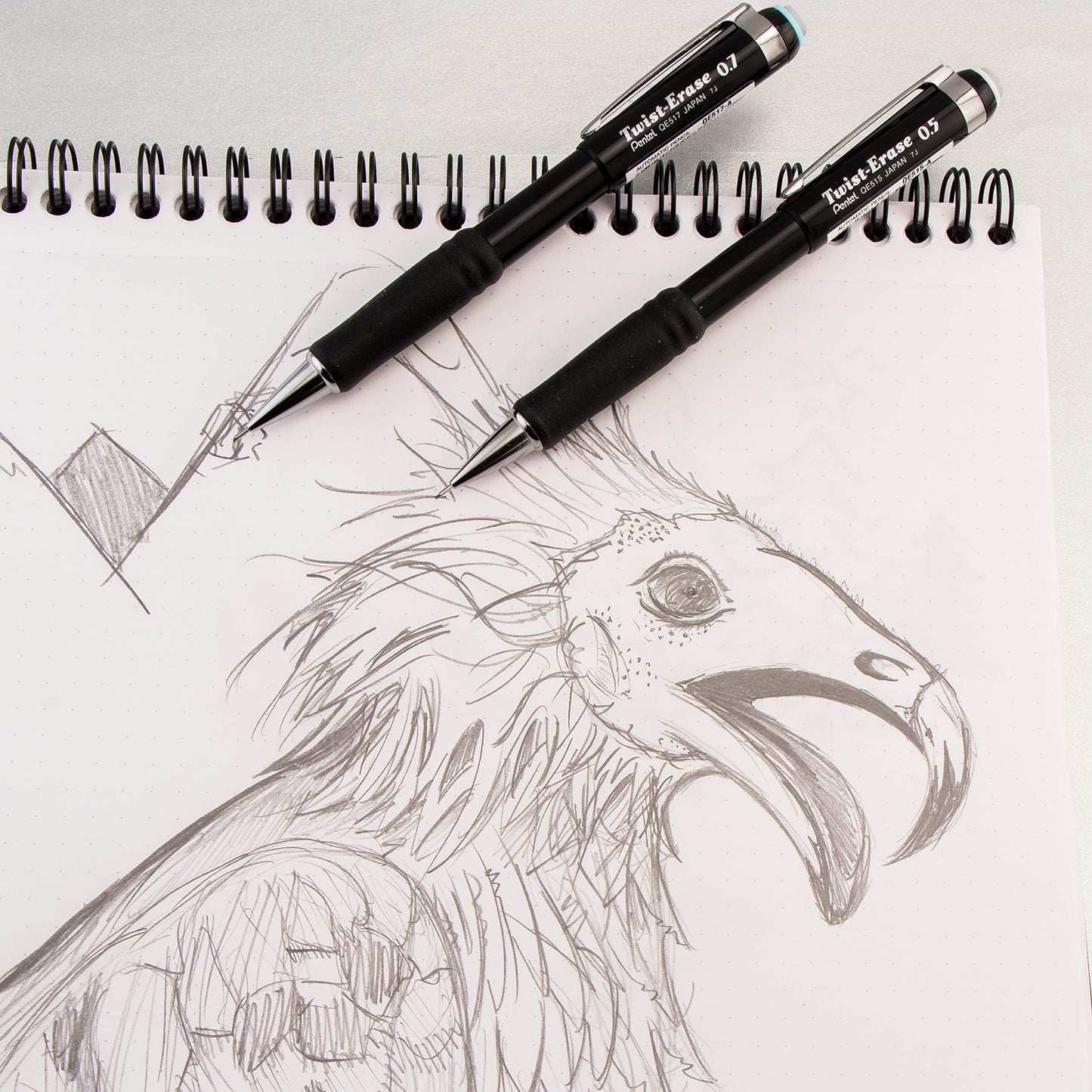 Pentel Twist-Erase III Mechanical Pencil, (0.7mm), Pink Barrel