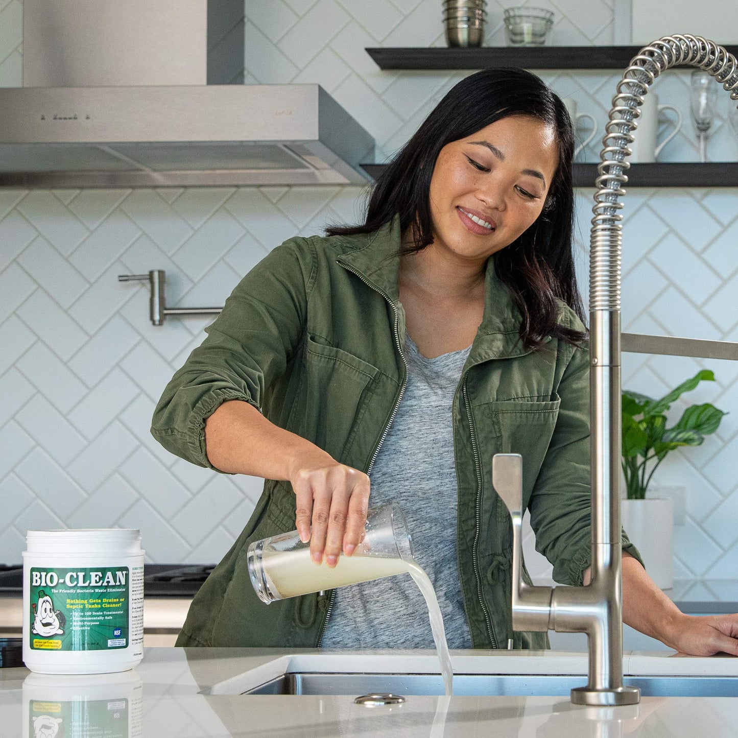 Bio-Clean Drain Septic 2# Can Cleans Drains- Septic Tanks - Grease Traps All Natural and 100% Guaranteed No Caustic Chemicals! Removes fats Oil and Grease, Completely Cleans Your System.