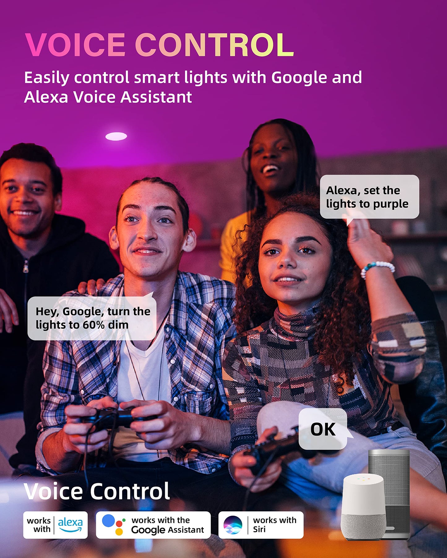 16 Pack Smart Recessed Lighting 4 Inch, Ultra-Thin LED Recessed Lighting 9W 700LM Smart Downlight with Junction Box, Compatible with Alexa/Google Assistant, Hub Included - ETL and Energy Star